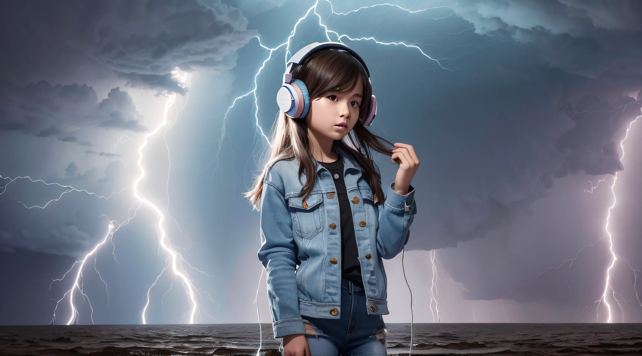 a 14 YEAR OLD GIRL Of headphones, lightning, with thunderstorms, thunderstorms, with lightning, crackling with lightning, lightning storms, thunderstorms, lightning storms, lightning!!!, effects of lightning, severe weather storms, electrical storm, lightning storm, detailed lighting and thunder, during a storm, in a lighting storm, thunderstorm, dark storms with lightning --auto --s2