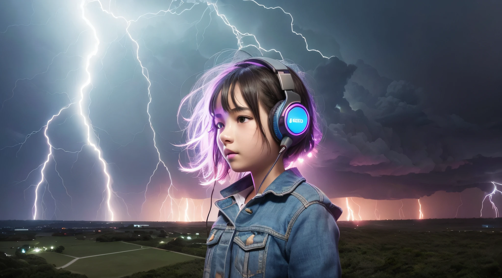 a 14 YEAR OLD GIRL Of headphones, lightning, with thunderstorms, thunderstorms, with lightning, crackling with lightning, lightning storms, thunderstorms, lightning storms, lightning!!!, effects of lightning, severe weather storms, electrical storm, lightning storm, detailed lighting and thunder, during a storm, in a lighting storm, thunderstorm, dark storms with lightning --auto --s2