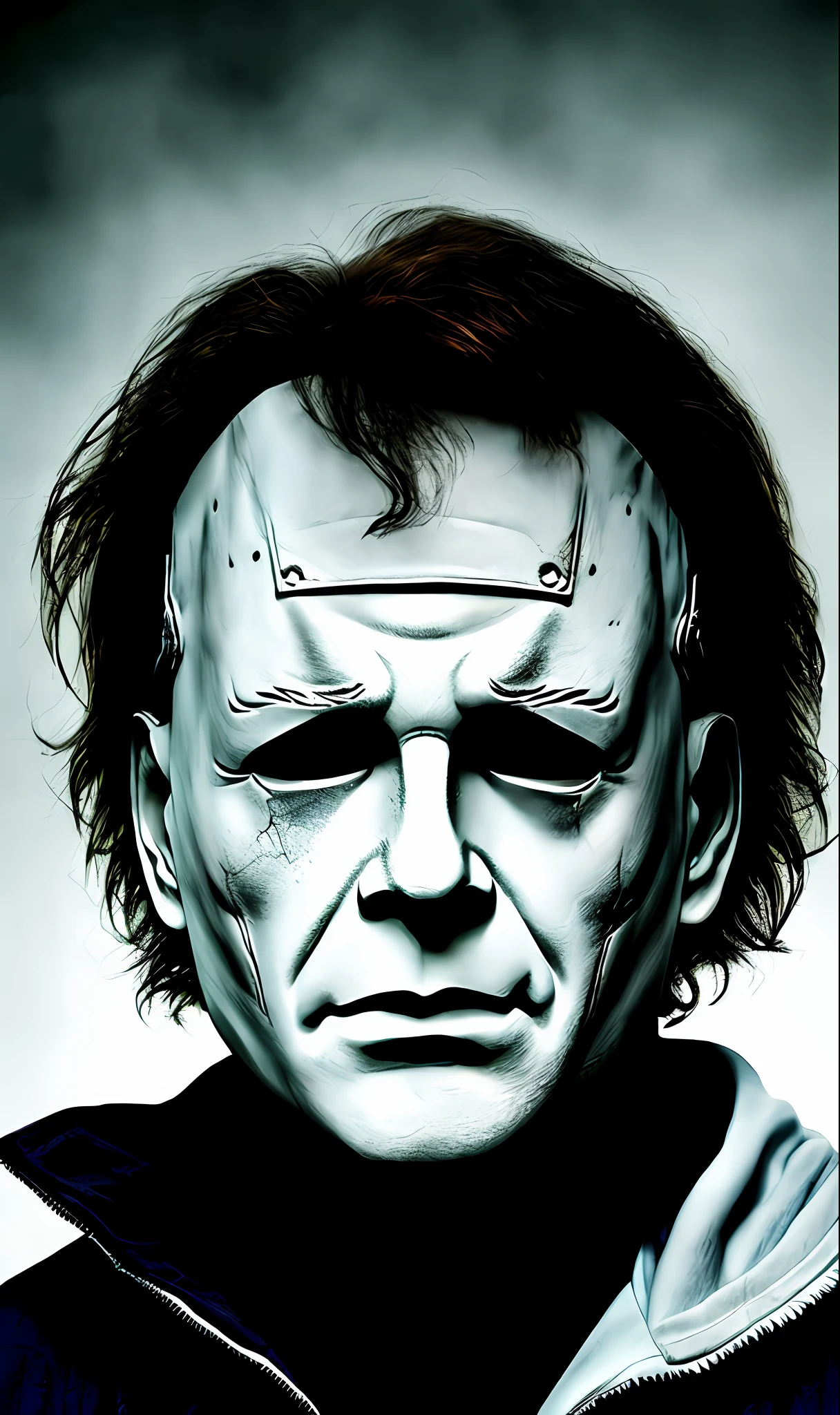 Michael Myers, photorealistic horror film masterpiece
