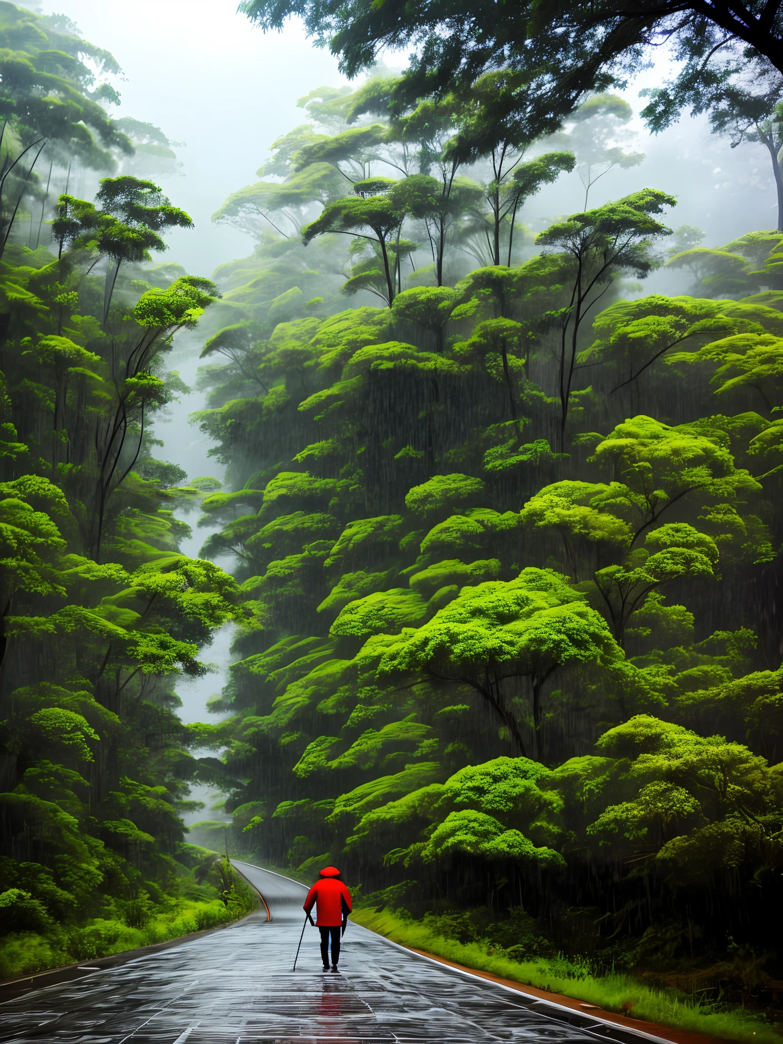 A fantasy journey of 350 kilometers of heavy rain