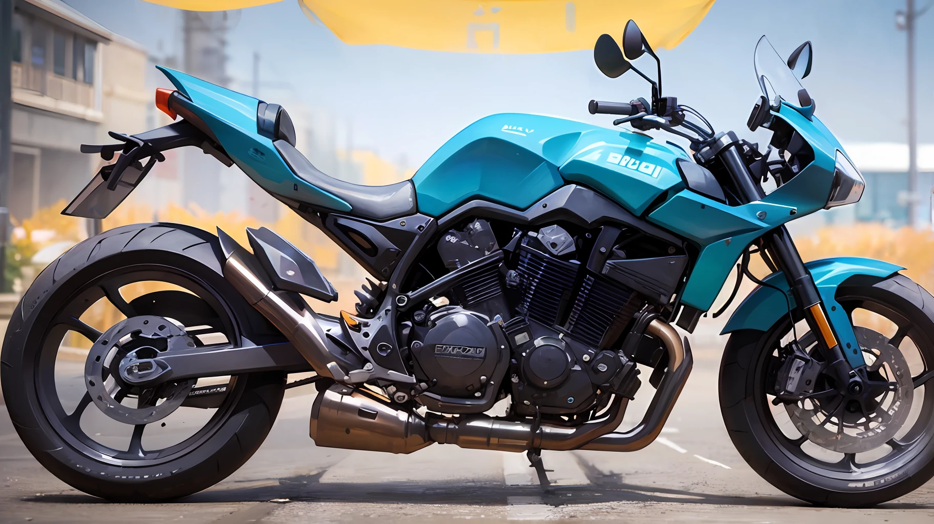 Looking for an epic, cinematic positivism-style image of a rusty blue Ducati 90s in a post-apocalyptic city? Consider using vivid colors, intricate details, and a grand atmosphere that captures the spirit of positivity in a world that has been destroyed. This artwork can be rendered in 3D, with sharp details that bring the rusty blue Ducati 90s to life. Consider working with artists like Auguste Rodin, Pierre-Auguste Renoir or Camille Pissarro to bring this design to life. --9:16 --auto --s2