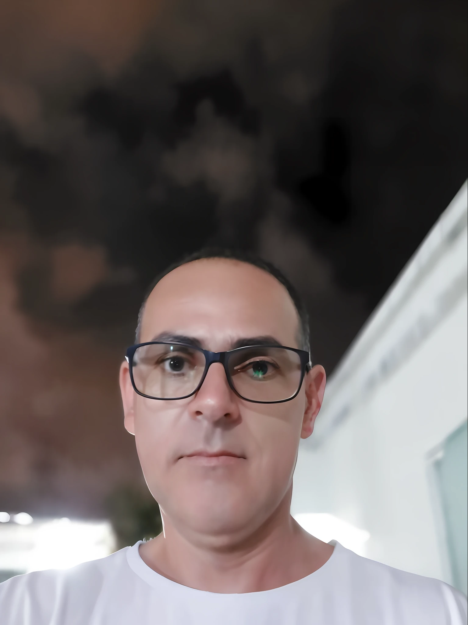 there is a man with glasses standing in front of a building, 8k selfie photograph, (38 years old), david rios ferreira, 4 0 years old man, foto realista, alexandros pyromallis, 45 years old men, 38 years old, frontal picture, 3 6 years old, icaro carvalho, 5 0 years old man