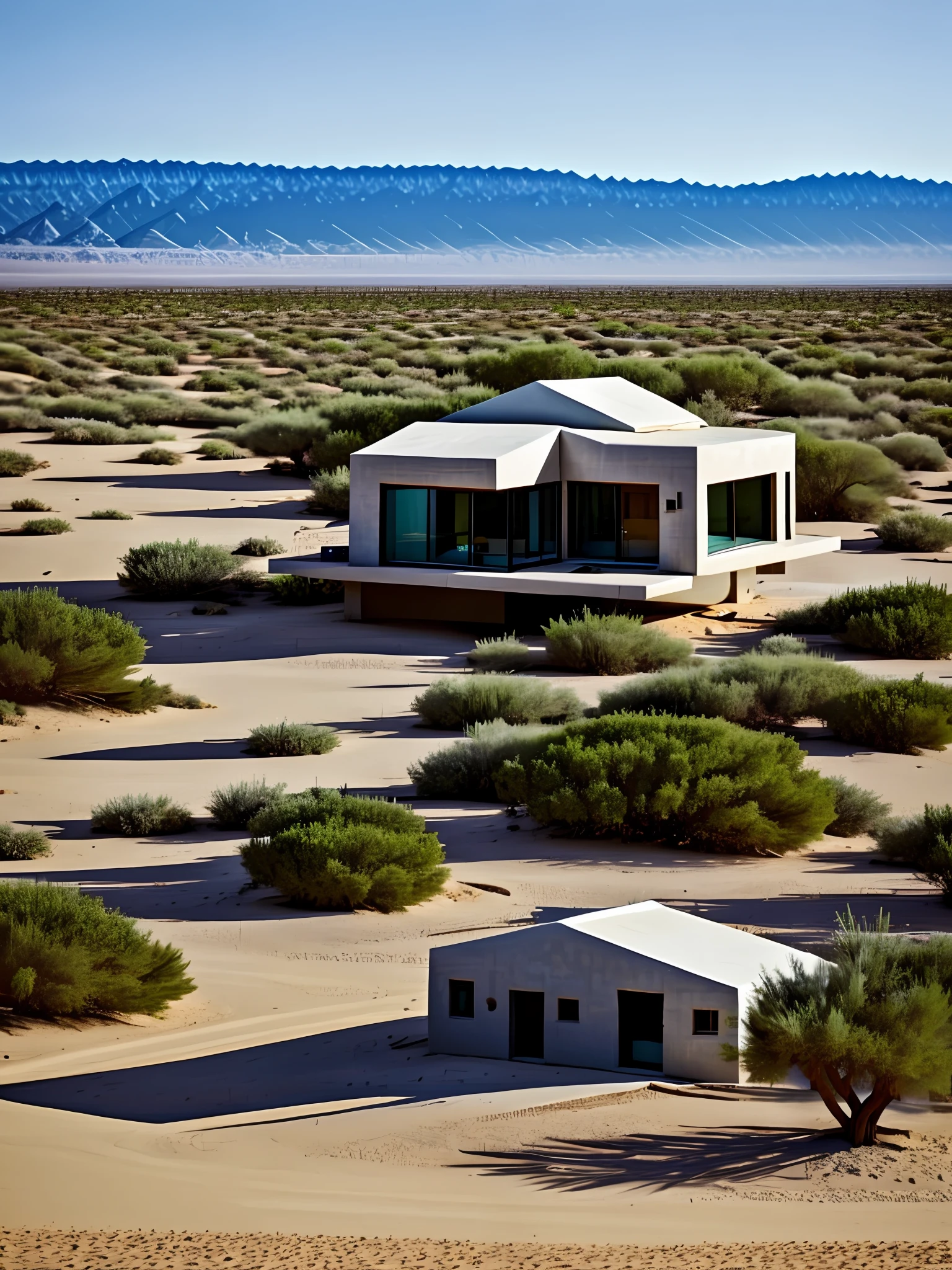 A house like a drop in the desert