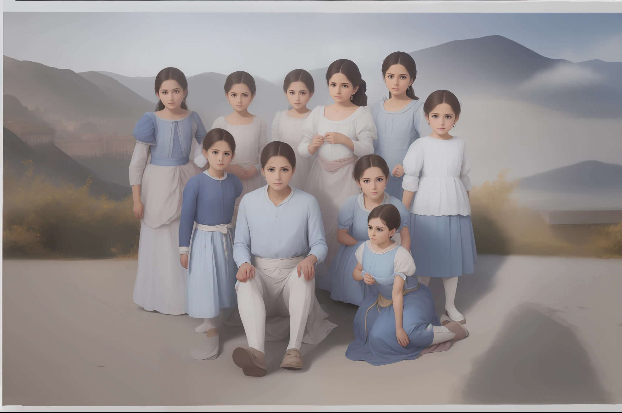 Perfect restoration, Face details, dress restoration, best quality, Rich details, masterpiece, 8k, raw