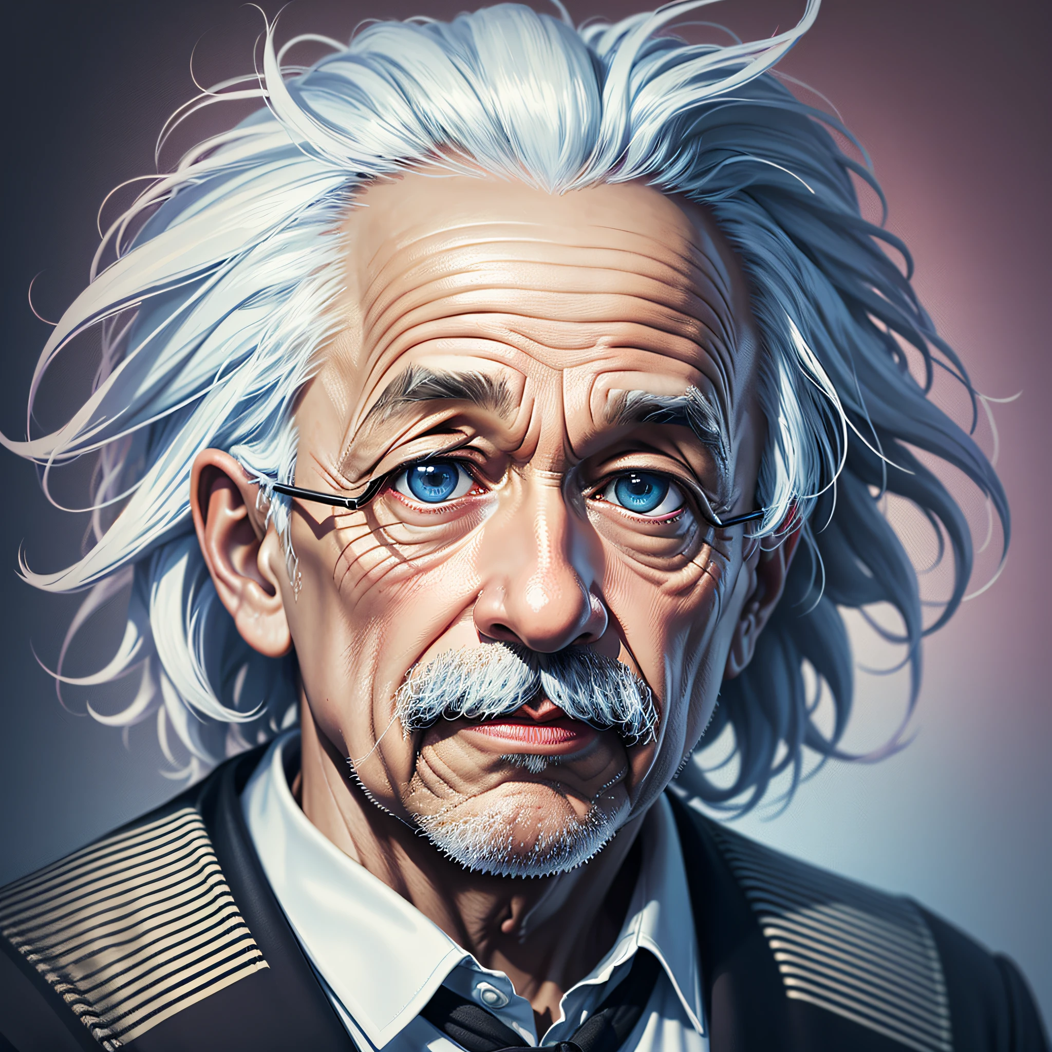 Albert einstein cool, cool, stylish, 8k, ultra-realistic, masterpiece, best quality, crisp --auto --s2