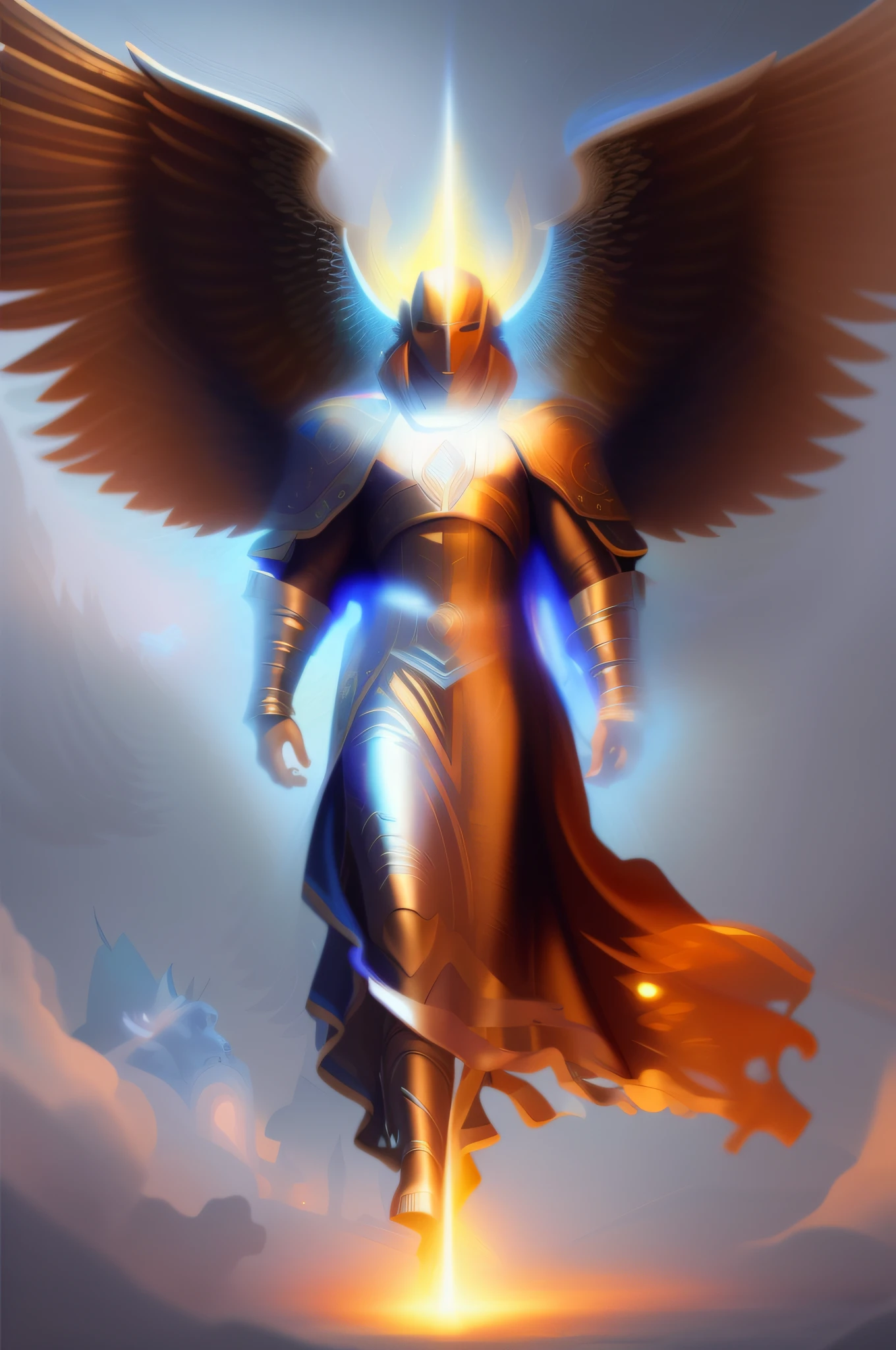 book cover with name Paths Beyond the Shadows: Celestial Confrontation, subname the awakening of evil, vectorization, mandala, image of angel and demons (insert type of angels and demons), background with very vivid color, clean line art, fine line art