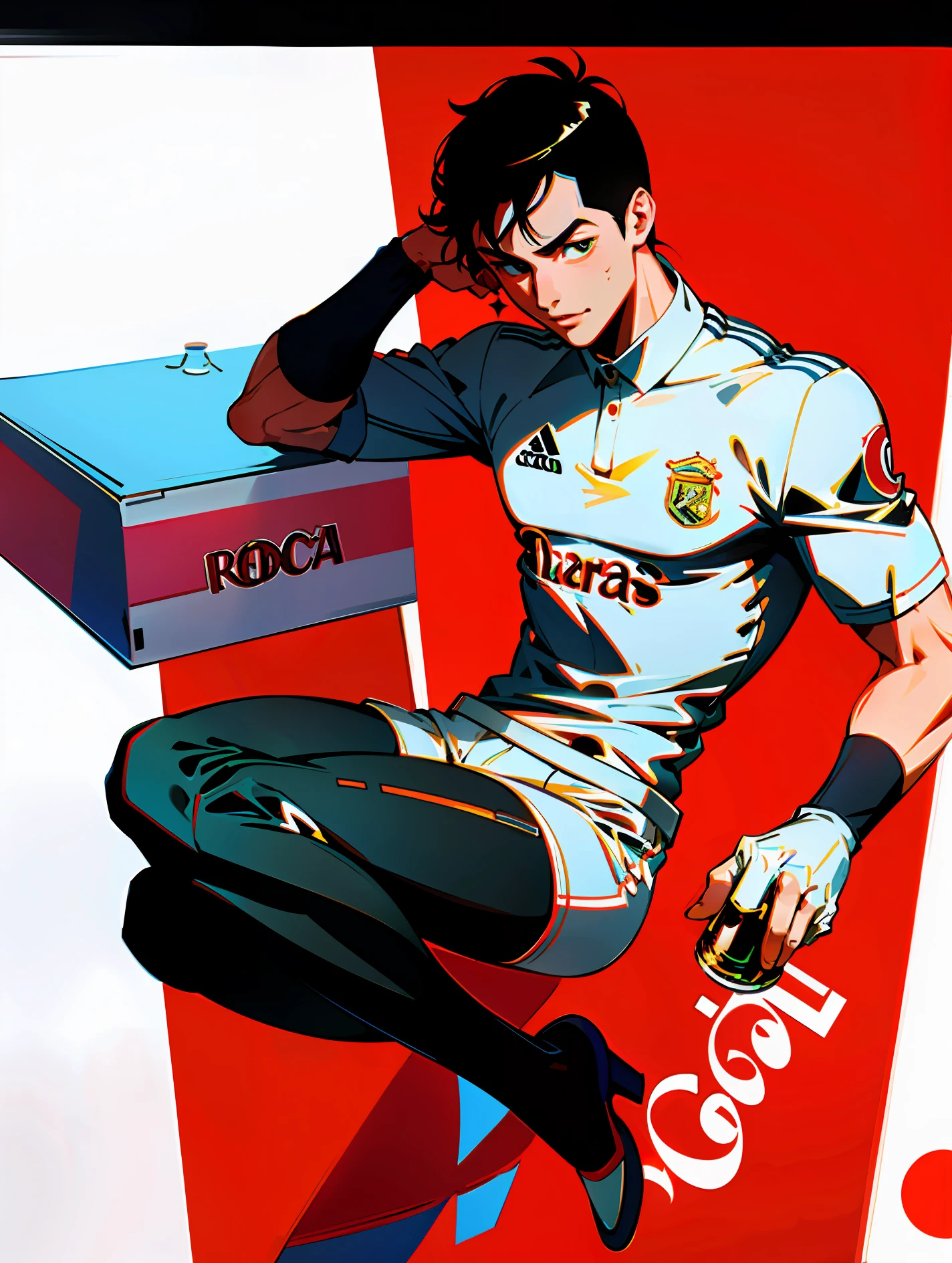 Do it for me, cristiano Ronaldo on top of a bottle of coca cola