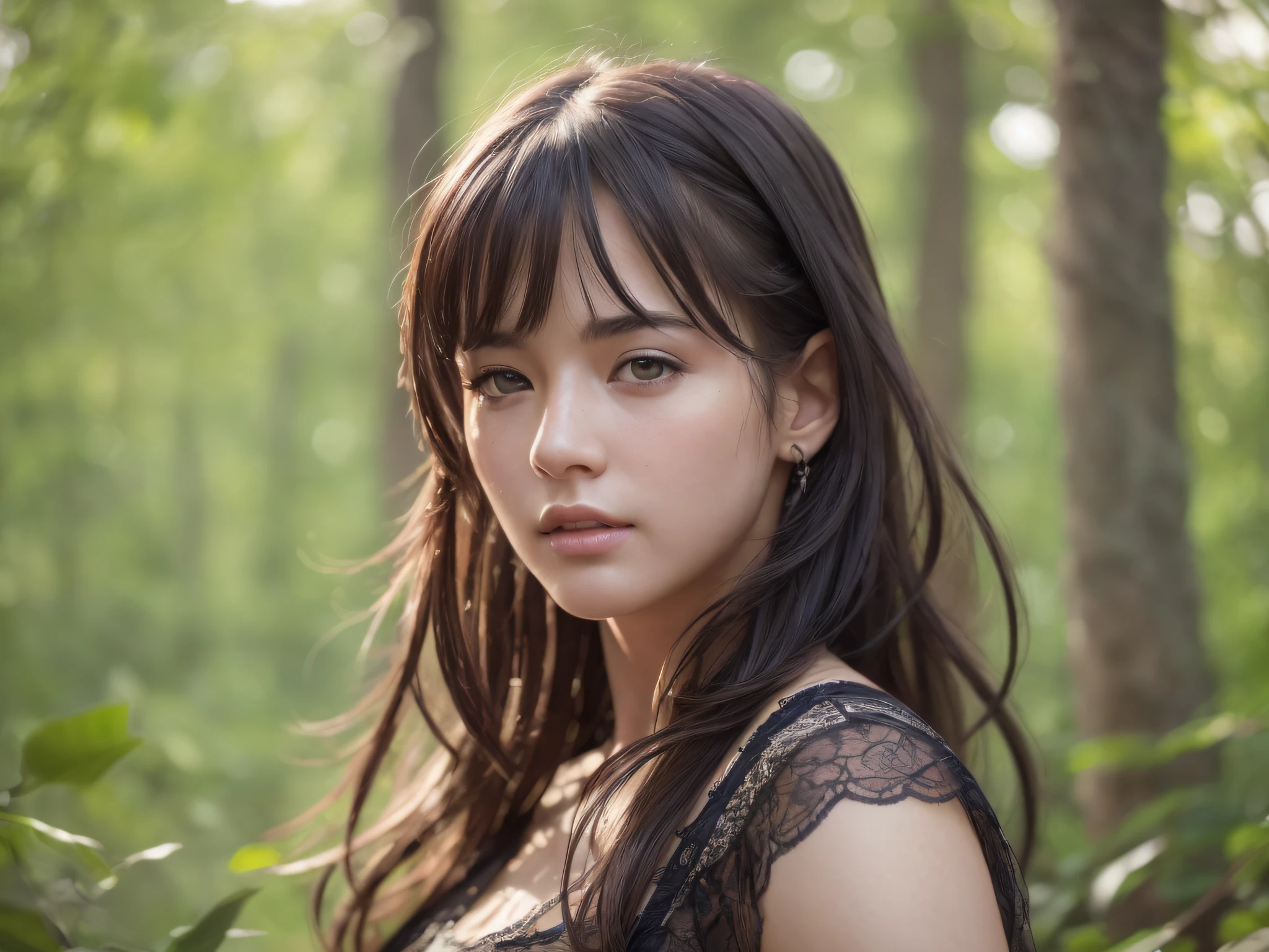 (8K, RAW, professional, best quality, masterpiece:1.2), (realistic,photorealistic:1.37), ultra-detailed, (portrait), (highest detailed skin:1.2), (highest detailed face:1.2), cinematic lighting, 1girl,
