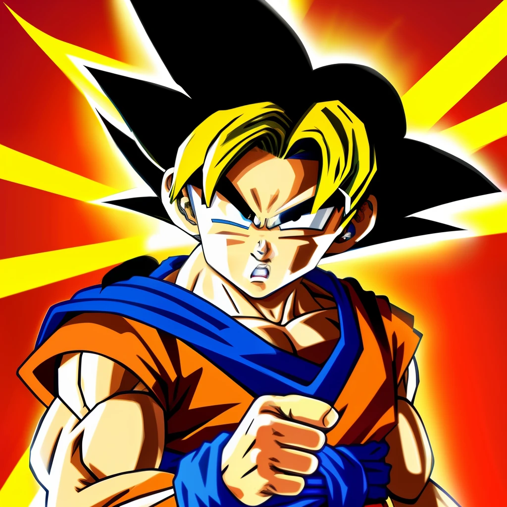 Goku ??? giving the finger