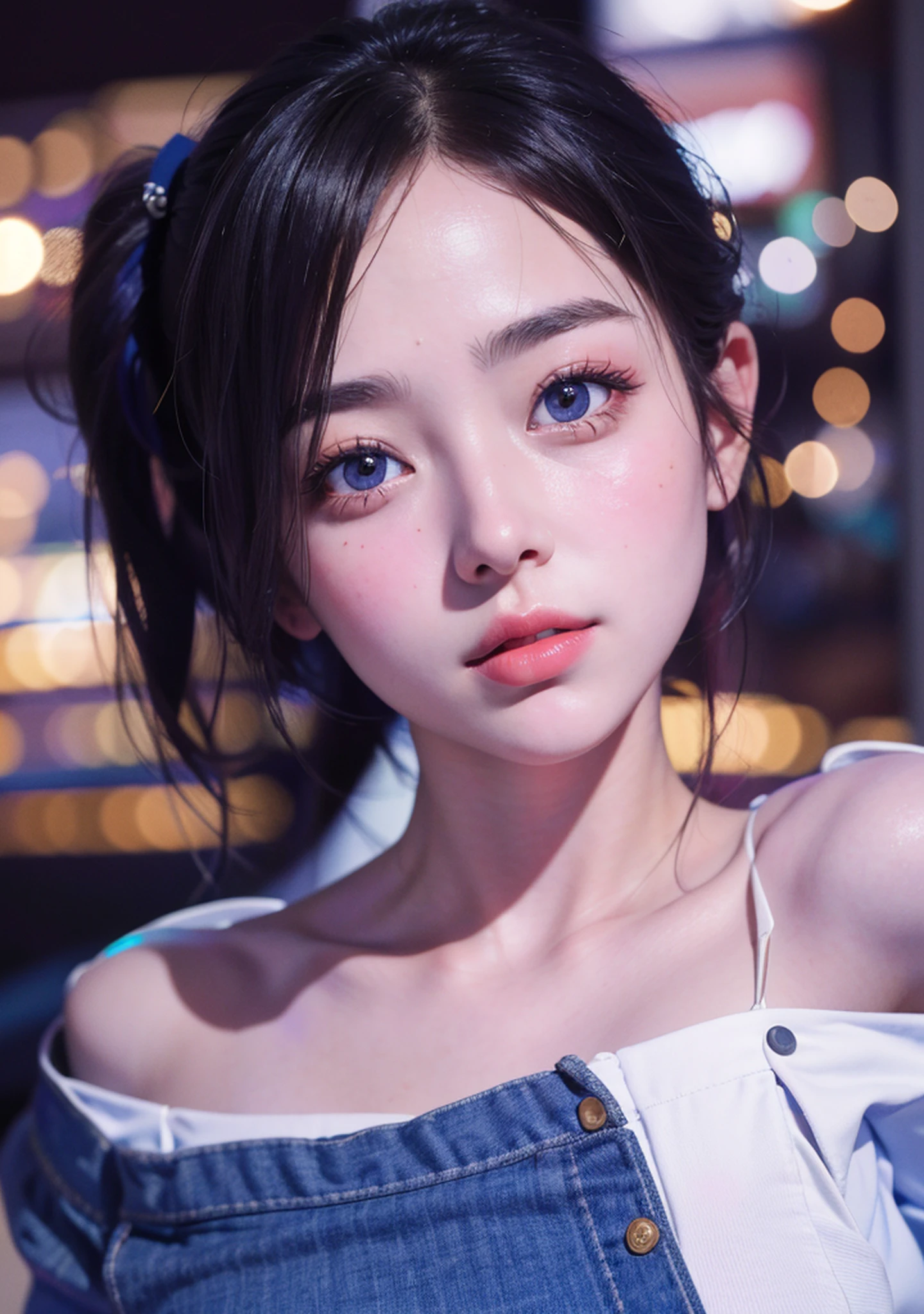 Best Quality, Masterpiece, Ultra High Resolution, (Realistic: 1.4), Original Photo, Side Light, Fine Beautiful Eyes: 1.2, Masterpiece* Portrait, Realism, Genshin, 1 Girl, Ultra Detailed