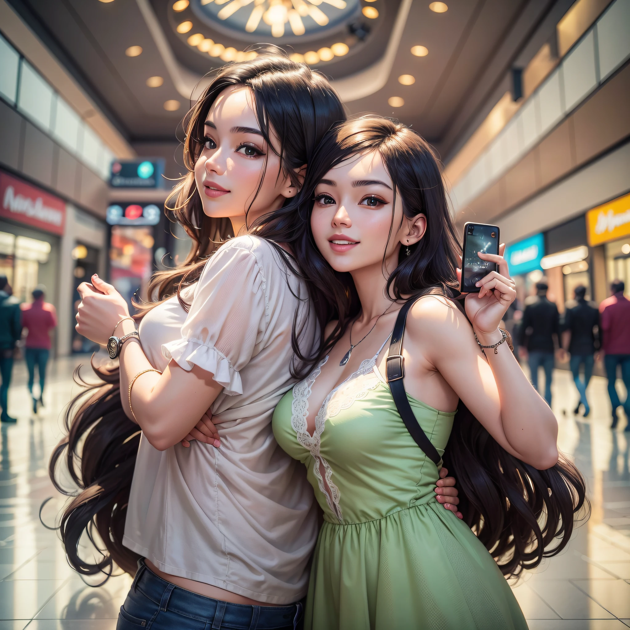 they are posing for a photo together in a mall, lovely couple, happy couple, couple, 8k selfie photography, very low quality image, smiling couple, post reddit, profile picture, 8k portrait photo, post 4k, post 4k, photography, filmed on nikon z9, by Nándor Katona, in a mall, photo, Social realism, realism, ray tracing, reflection light, high quality, high details, super detail, 8k, 16k, best quality --auto --s2