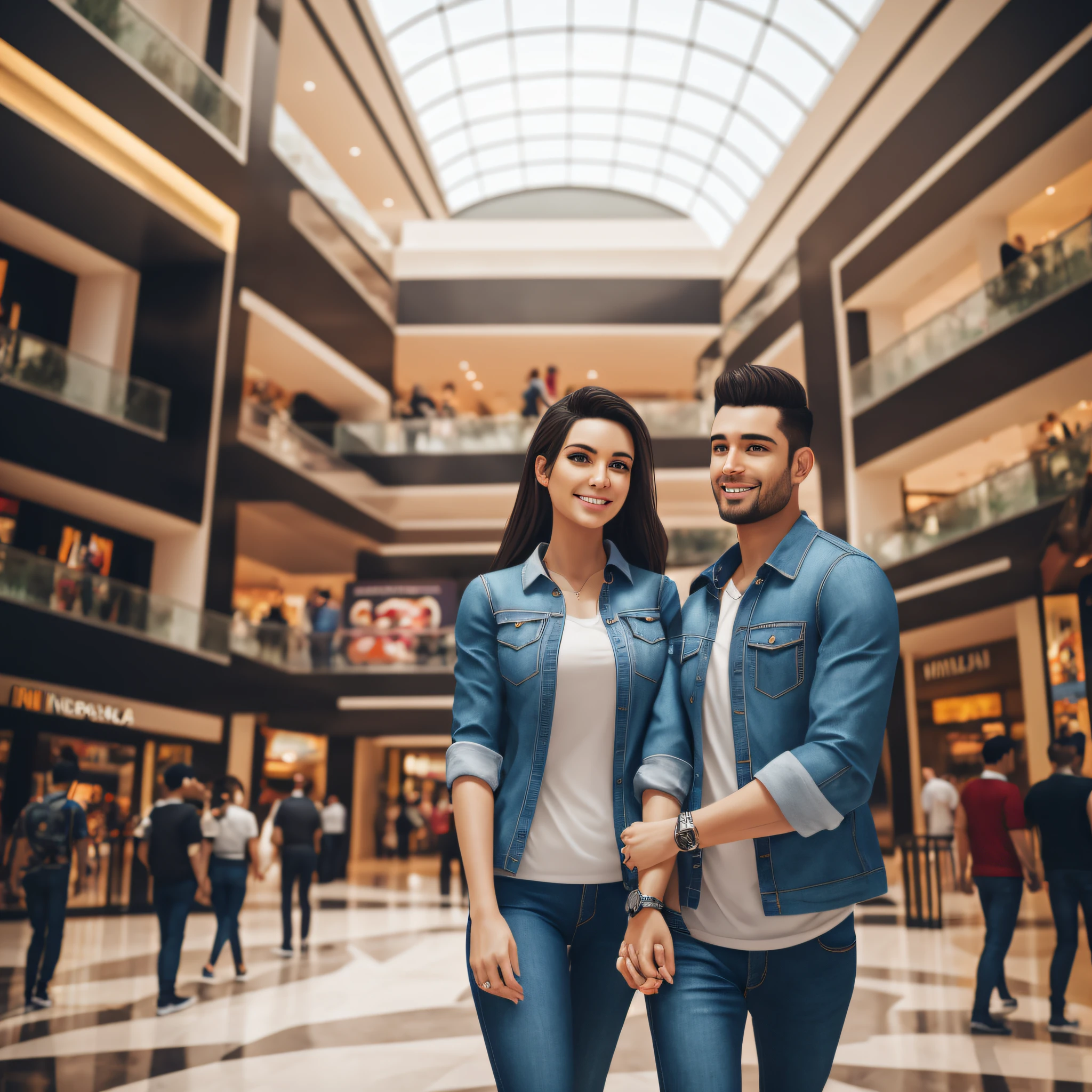 they are posing for a photo together in a mall, lovely couple, happy couple, couple, 8k selfie photography, very low quality image, smiling couple, post reddit, profile picture, 8k portrait photo, post 4k, post 4k, photography, filmed on nikon z9, by Nándor Katona, in a mall, photo, Social realism, realism, ray tracing, reflection light, high quality, high details, super detail, 8k, 16k, best quality