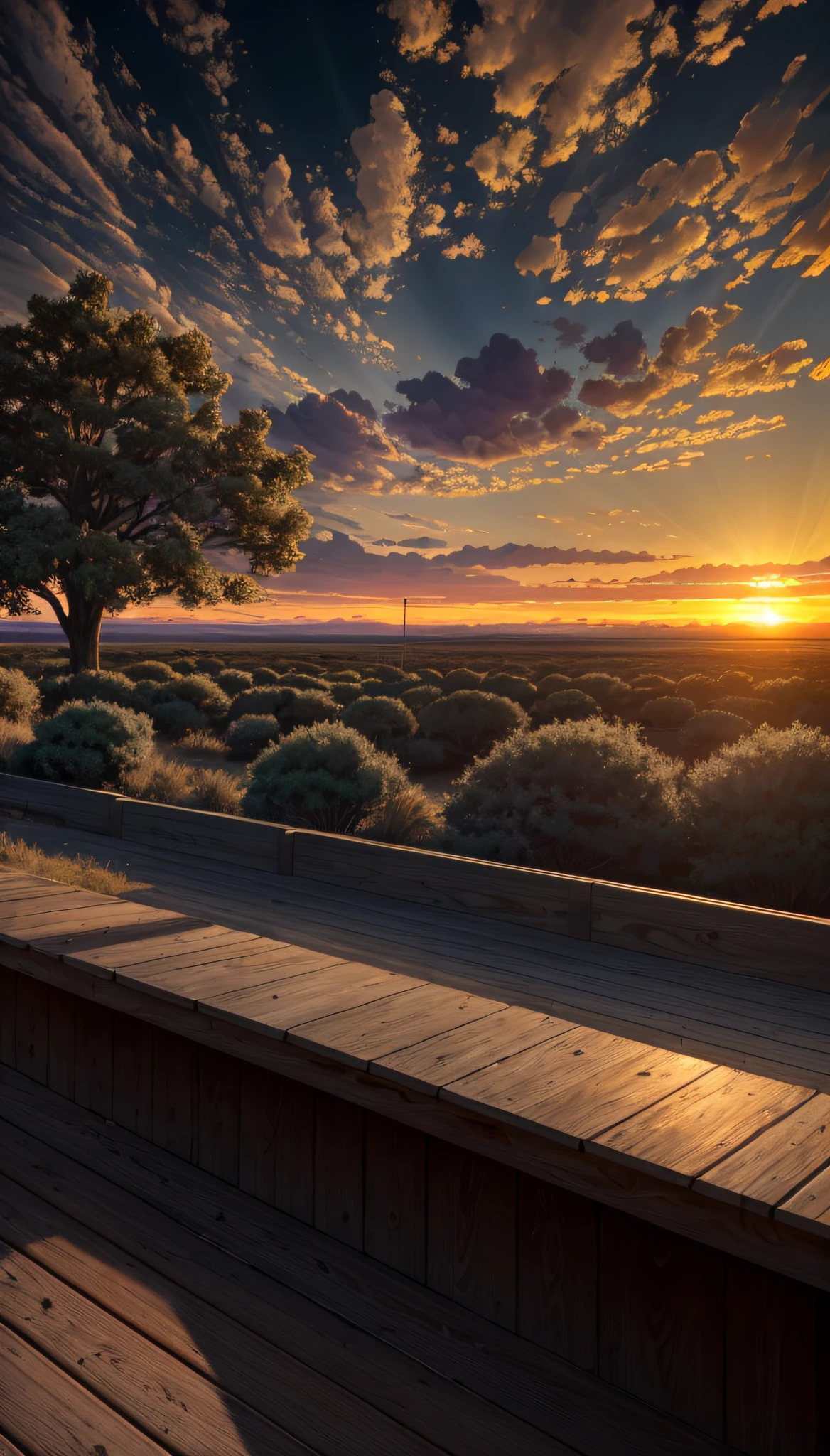 highres, imagination, (realistic), clear skies, composition, sunset, (hdr:1.5), outdoors, intricate details,