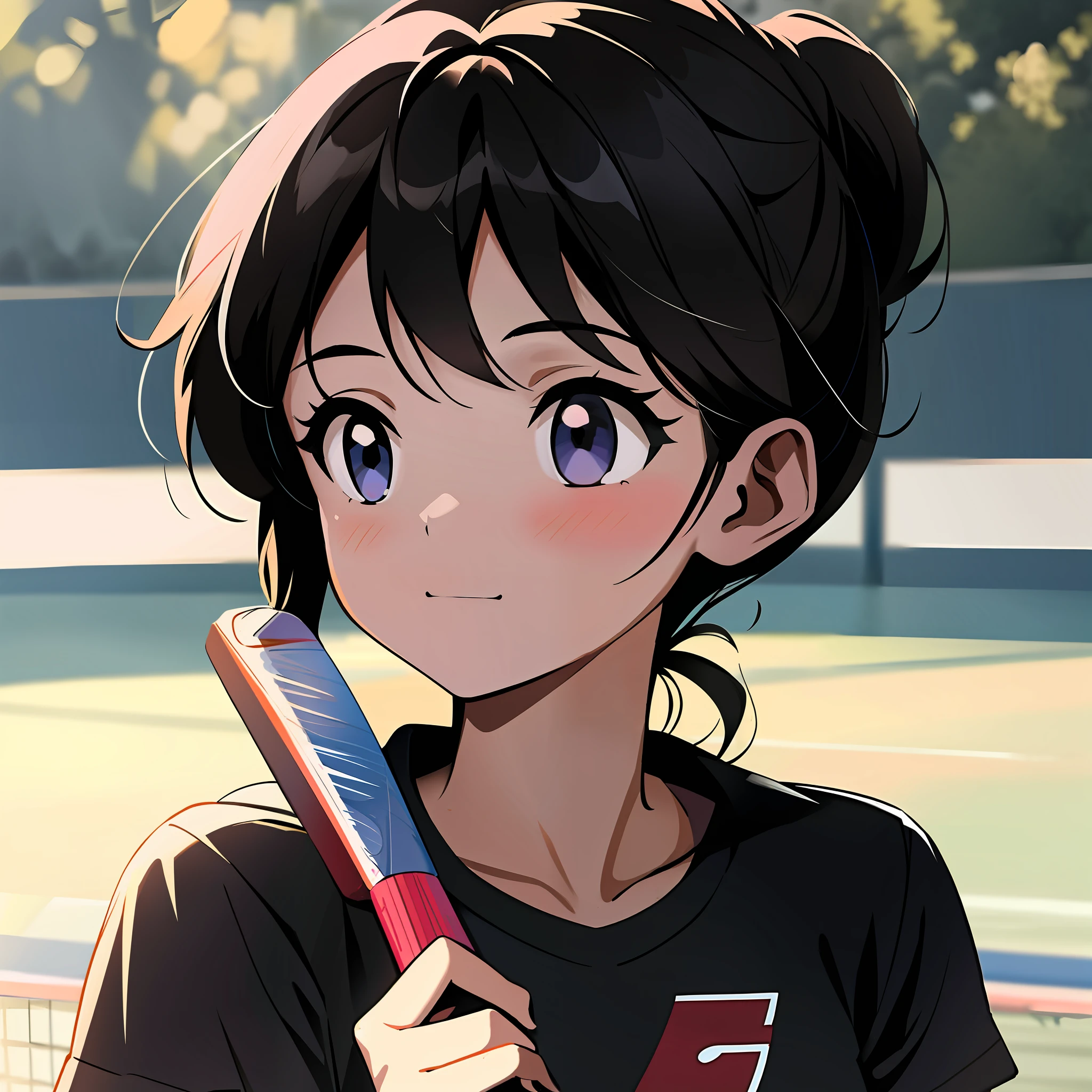anime girl holding a tennis racket on a tennis court, anime visual of a cute girl, ilya kuvshinov style, official art, ilya kuvshinov. 4 k, anime moe artstyle, official artwork, kuvshinov ilya, ( ilya kuvshinov ), anime style portrait, holding a baseball bat!!, illya kuvshinov
