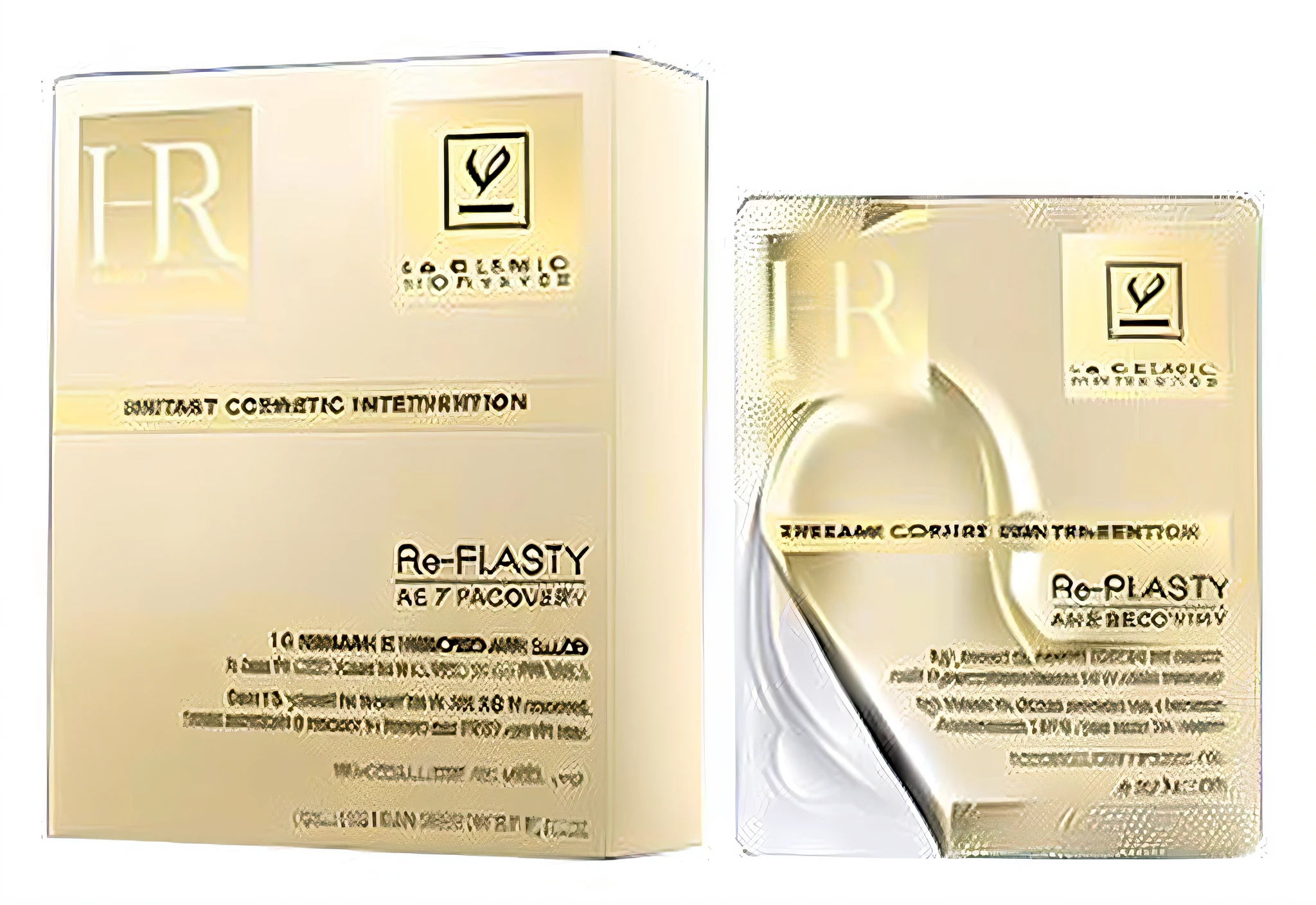 a close up of a box of cream with a white lid, bio-inspired, face, realistic”, realistic ”, eyepatches, 1 9 th, cr3, in plastic, eye patch, remaster, 1x, a hyper realistic, realistic'', intense look, relistic, il, reallistic, an ultra realistic, packshot, ( ultra realistic