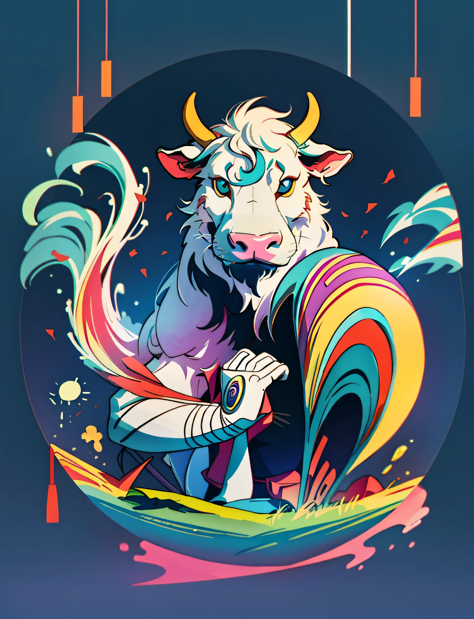 Cow's mouth, no beard