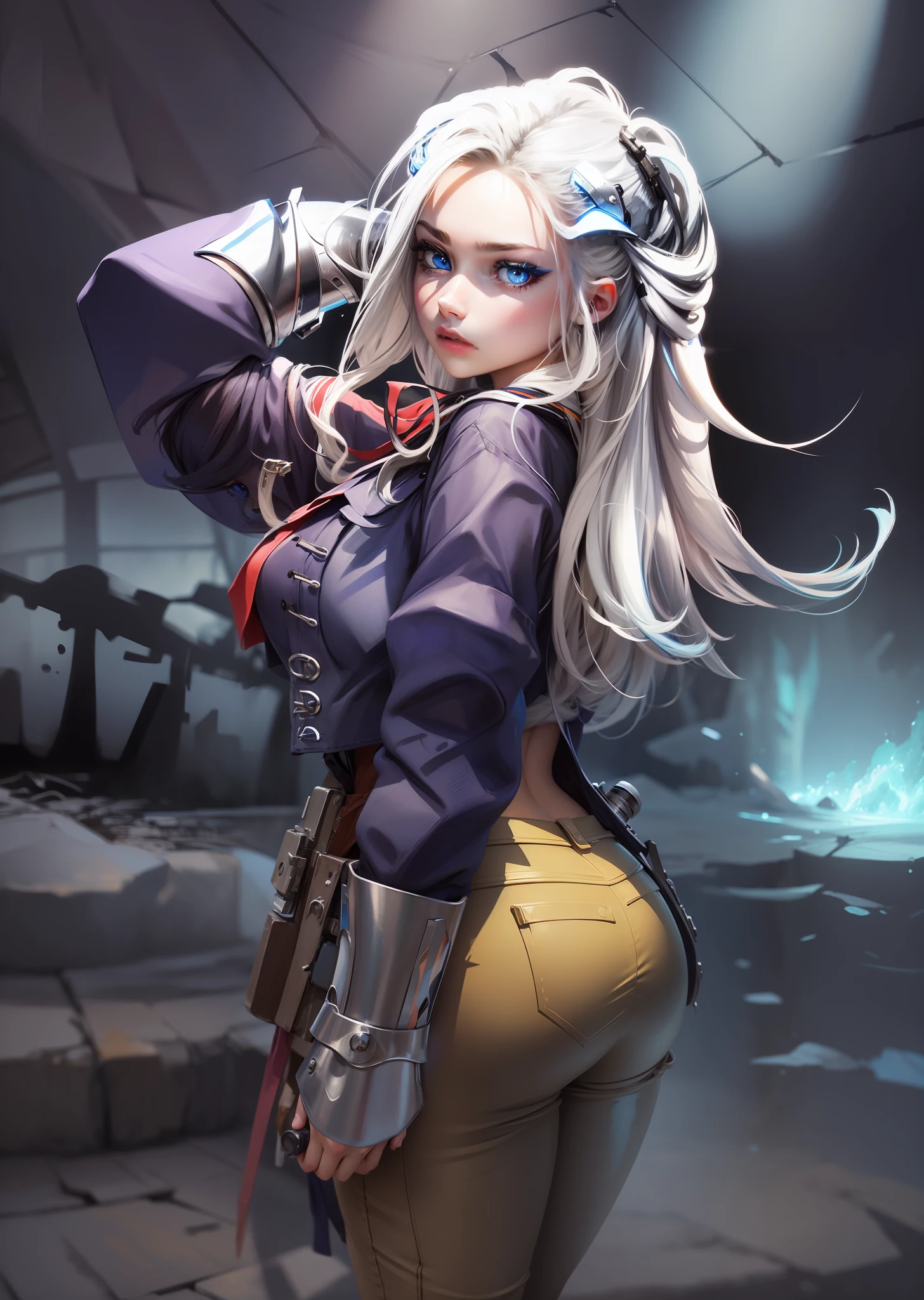 light blue eye