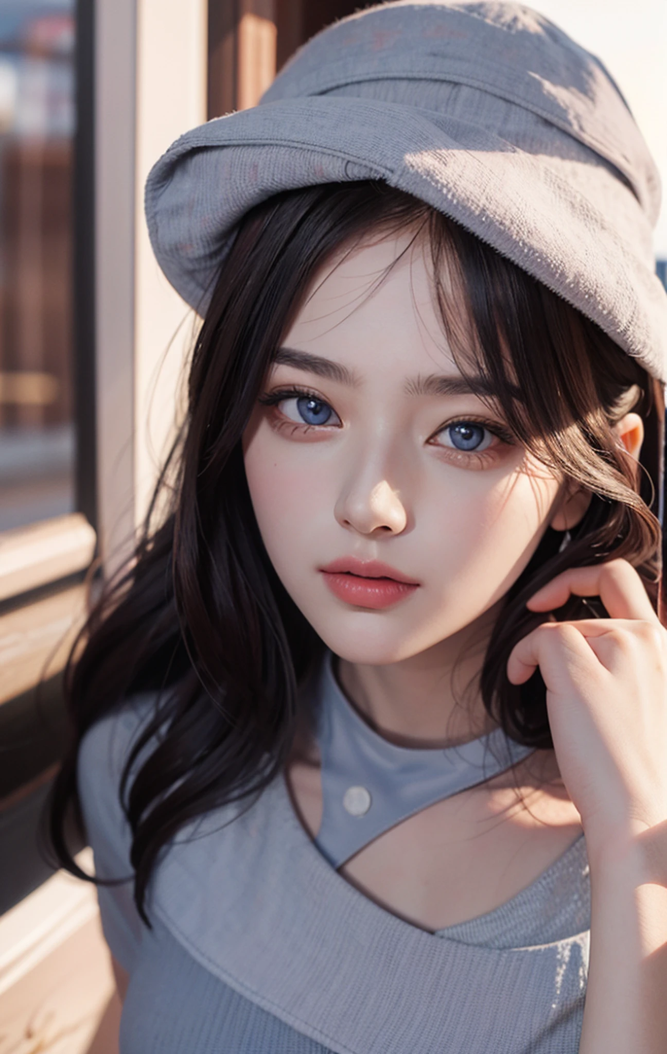 Best Quality, Masterpiece, Ultra High Resolution, (Realistic: 1.4), Original Photo, Side Light, Fine Beautiful Eyes: 1.2, Masterpiece* Portrait, Realism, 1 Girl, Ultra Detailed