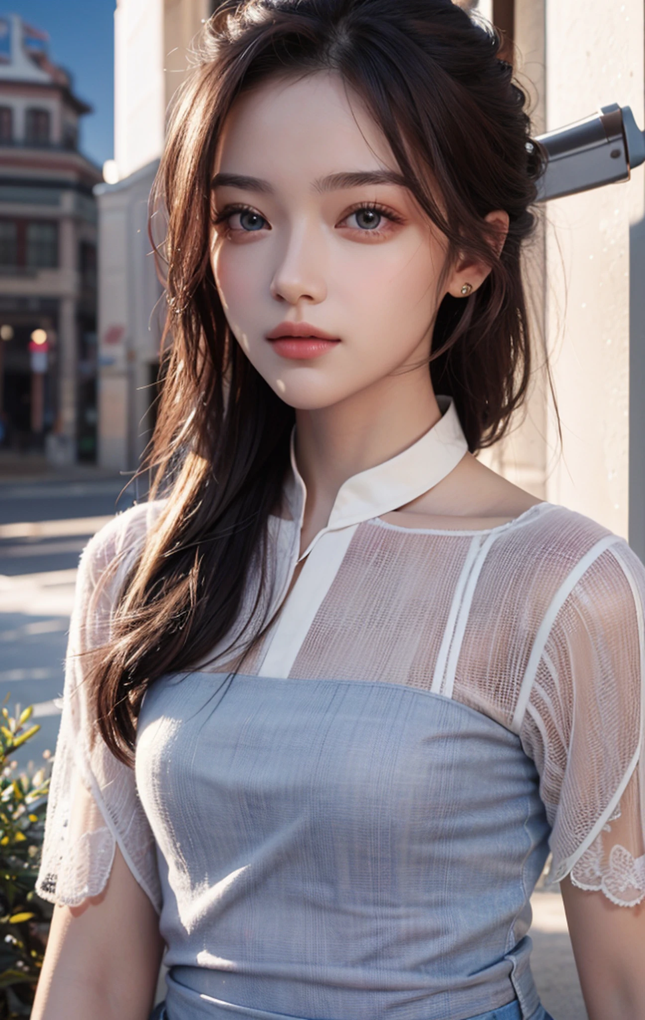 Best Quality, Masterpiece, Ultra High Resolution, (Realistic: 1.4), Original Photo, Side Light, Fine Beautiful Eyes: 1.2, Masterpiece* Portrait, Realism, 1 Girl, Ultra Detailed