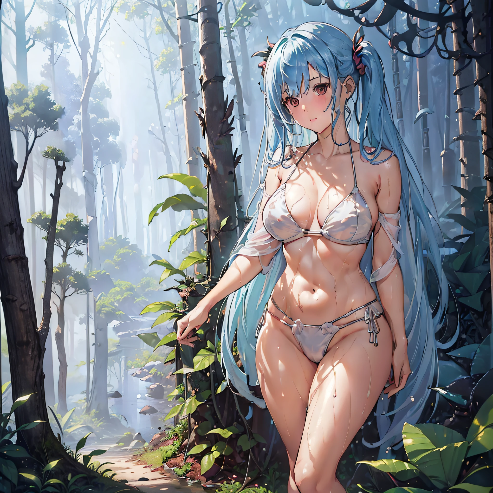 Depiction object removal, undergrowth, trees, forests