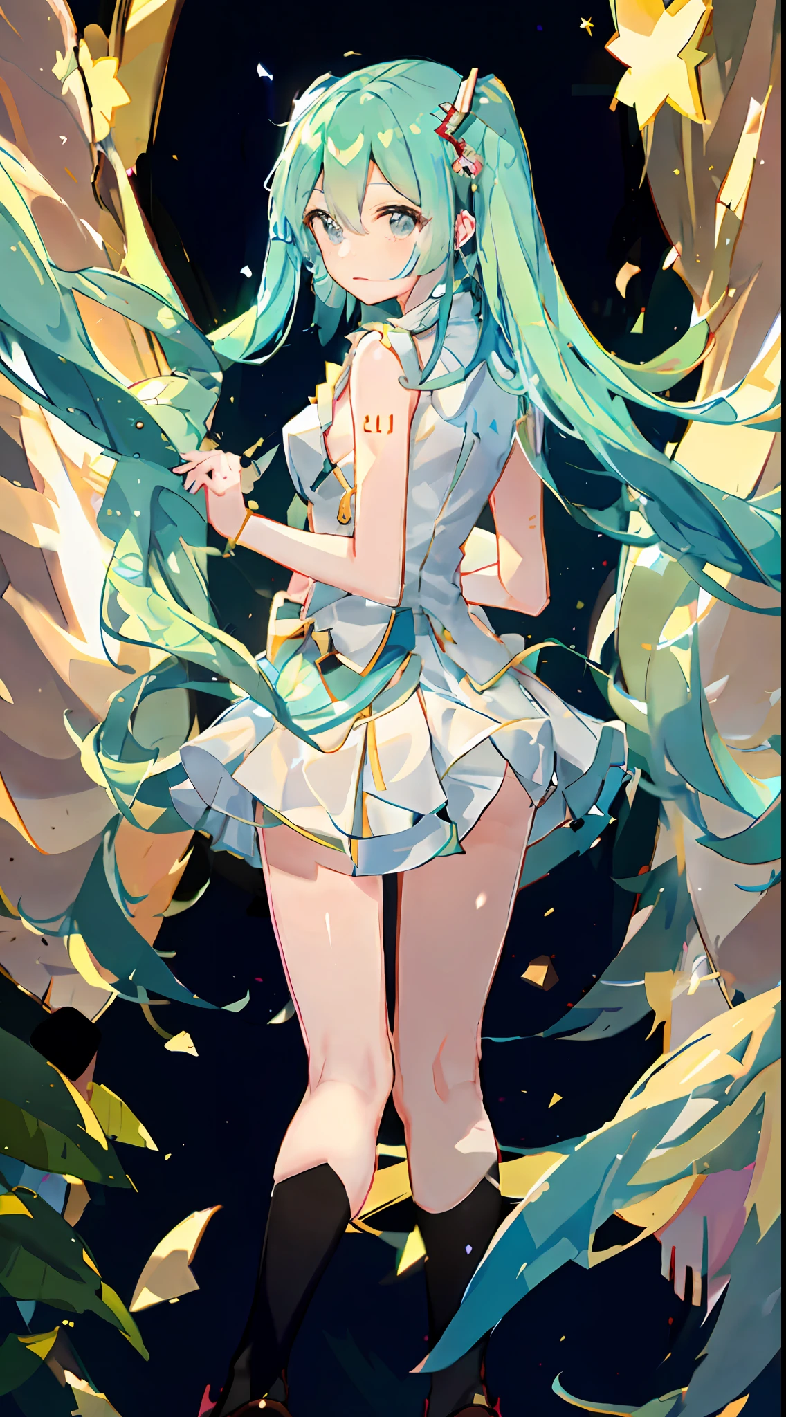 粒子特效，revealing，miniskirt