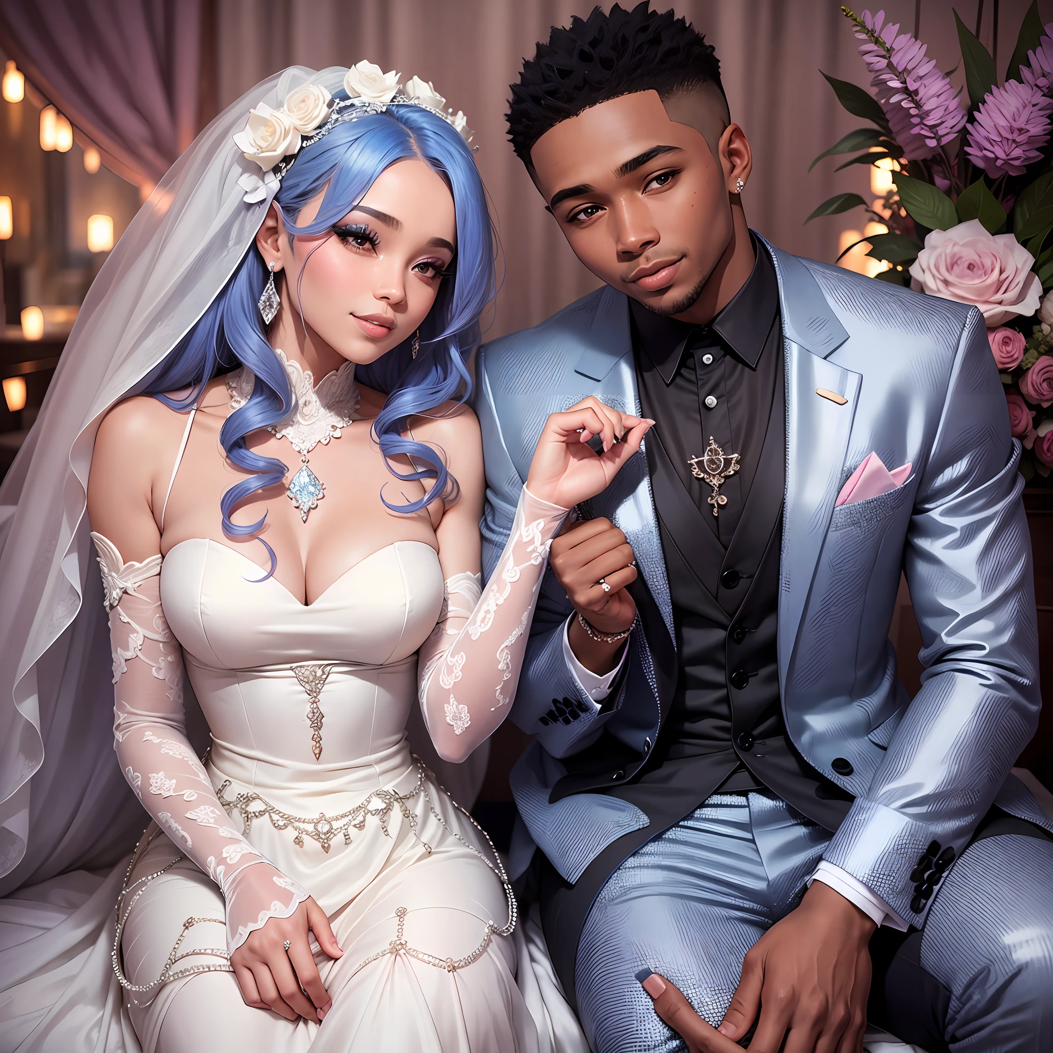 Rhuan and Andrielly were very happy together. They loved each other and supported each other in everything. After a few months of dating, they decided to get married. It was a beautiful wedding and all your friends and family were there to celebrate their love.