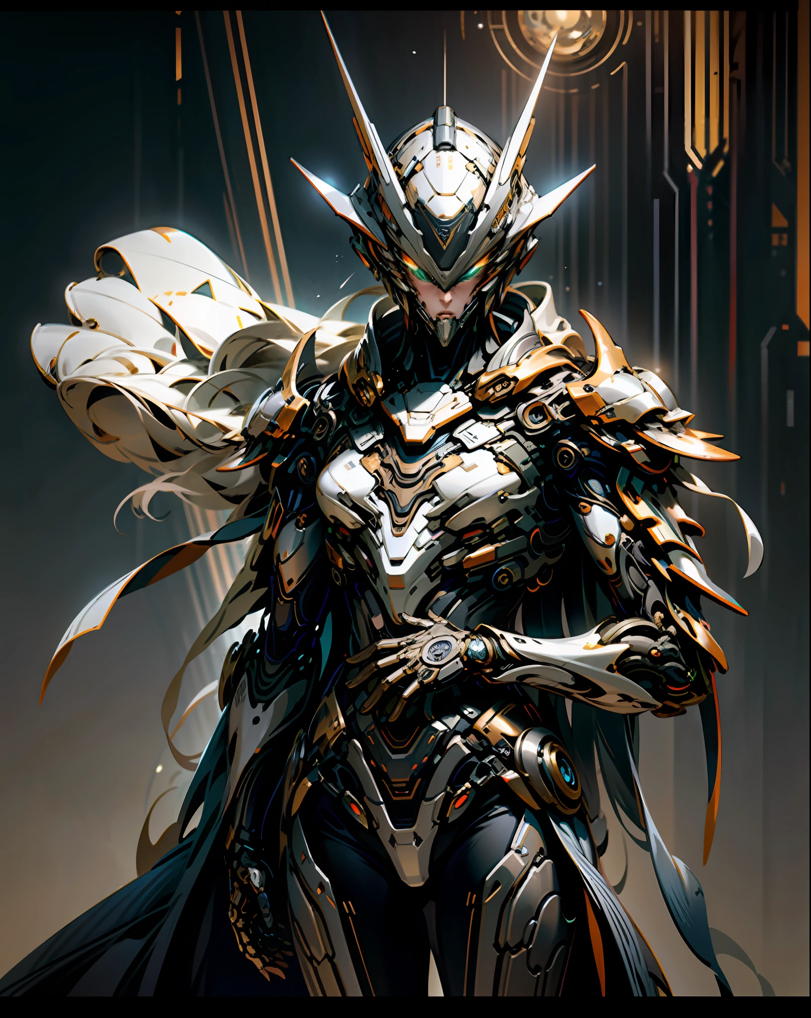 a masterpiece, the best quality, High Quality, (futurism:1.1), (cyberpunk clothes), movie lights, (Exquisite future), Beautiful and beautiful, Ultra detailed, Great composition, floating, Depth of field, (Very detailed CG,Unity 8k壁纸), (Beautiful detail background), Beautiful hair details, dramatic lights, GOGETTA, mecha,Bestquality,ultrahighres,photoreal