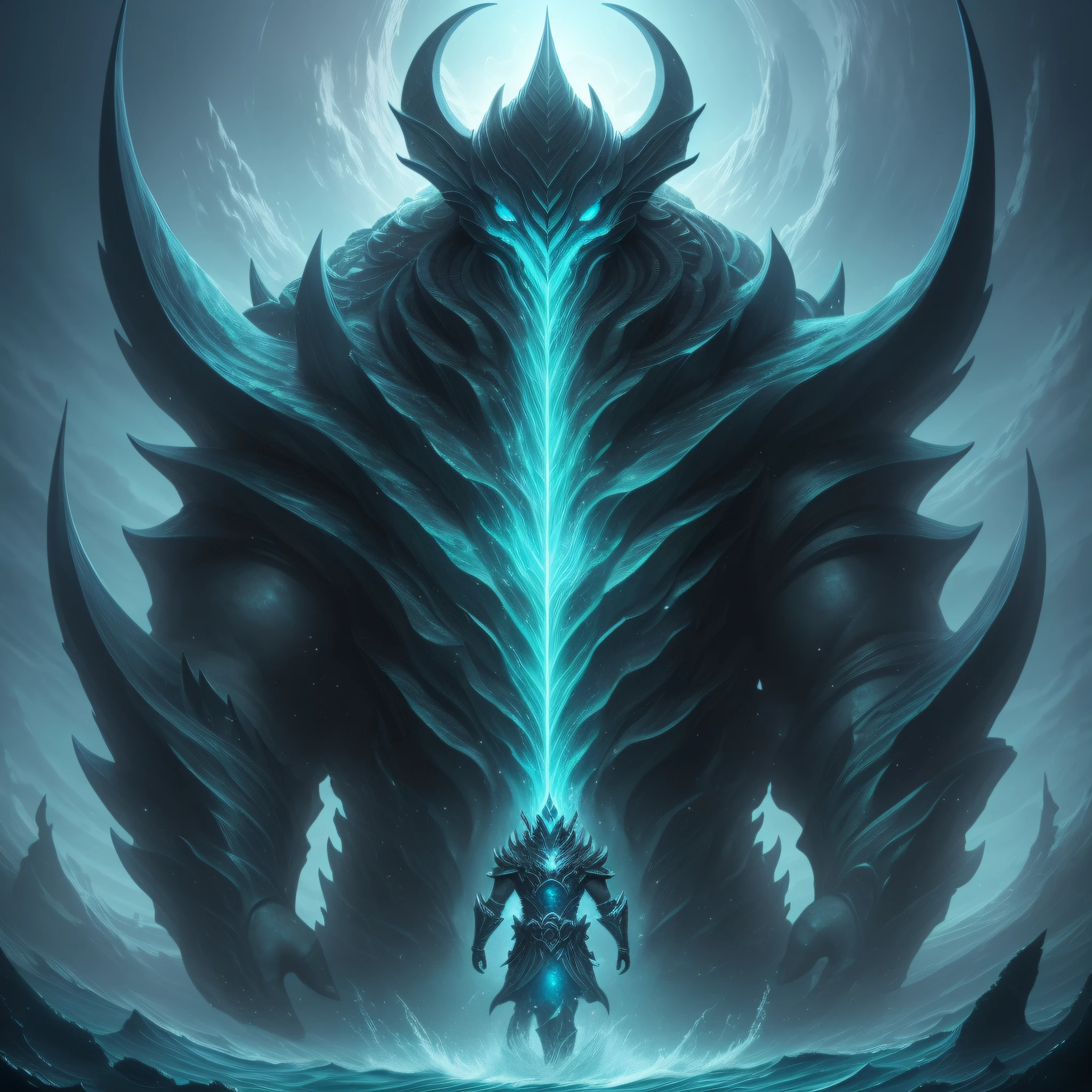 Guardian of the Deep is a legendary figure who inhabits the depths of the ocean. He is described as an imposing and gigantic creature, with gleaming scales that seem to twinkle in the darkness of the water. It is said that he has control over the sea creatures and is able to summon them to protect his kingdom. It is believed that those who challenge him are thrown into an endless abyss.