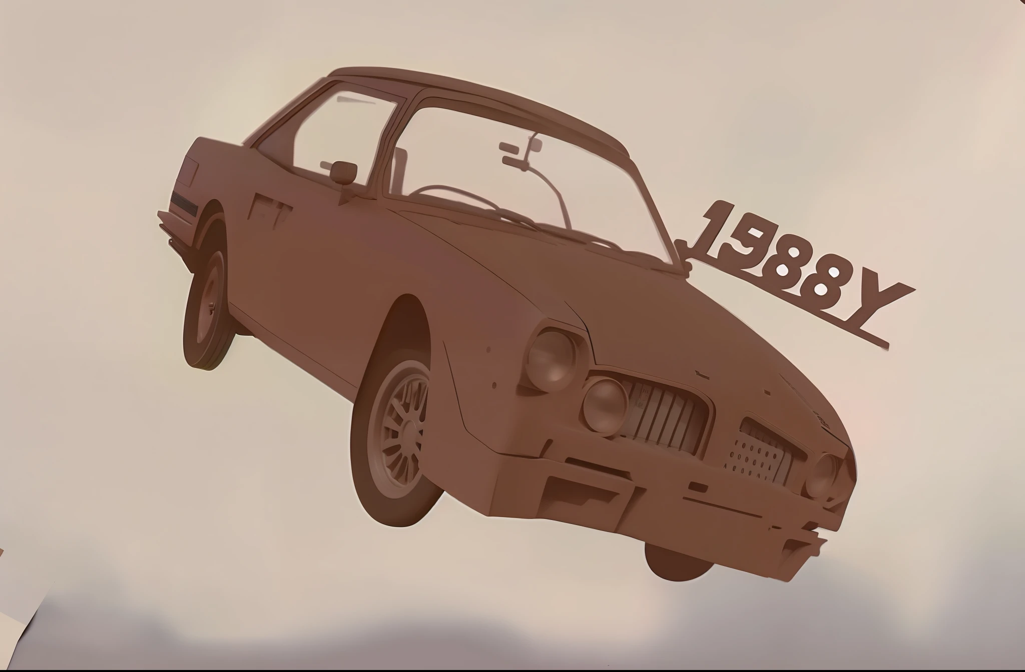 There is a car drawing, 1 9 8 0 s CGI, 1978 clipped collage, 1980 car, 8 0 seconds art, 1 9 7 6 clipping collage, 1968 clipping collage, 1 9 8 0 s concept art, 1 9 7 8, 1978