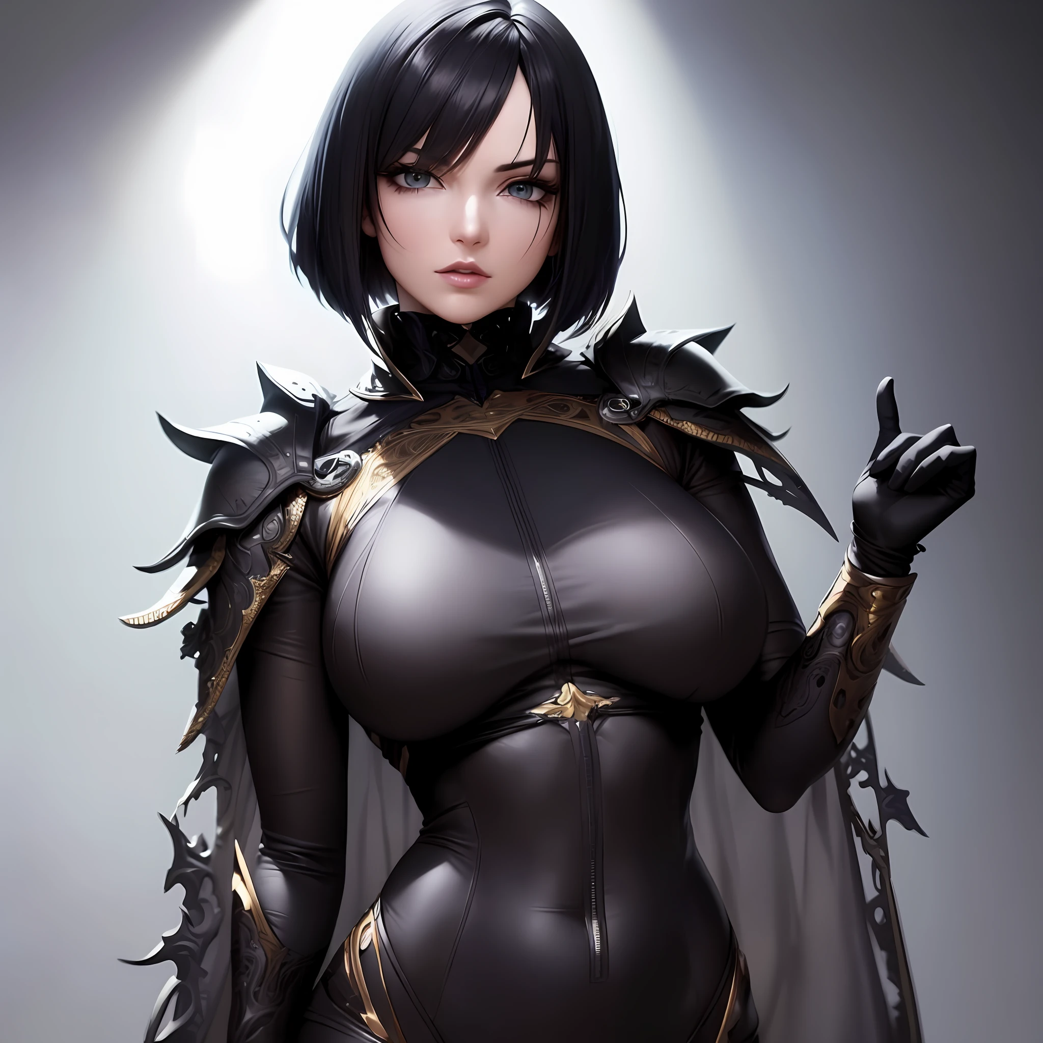 ((From a beautiful & perfect face to a hot waist)) superheroine masterpiece hyperrealist & photorealist beauty young astonishing anime, pearly perfect skin (short bob cut hair) in realistic & hyperdetailed combat body plugsuit with cape & scarf in 8k, full HD vines, detailed artistic, aesthetic, midnight aura, glowing, glamour, glow, shadows, developed by Unreal Engine 5, Ultra Sharp Focus, Art by Alberto Seveso, Sci-Fi, Intricate Artwork, golden Ratio, epic, HR Giger STYLE, highly detailed, vibrant, UHD 8K