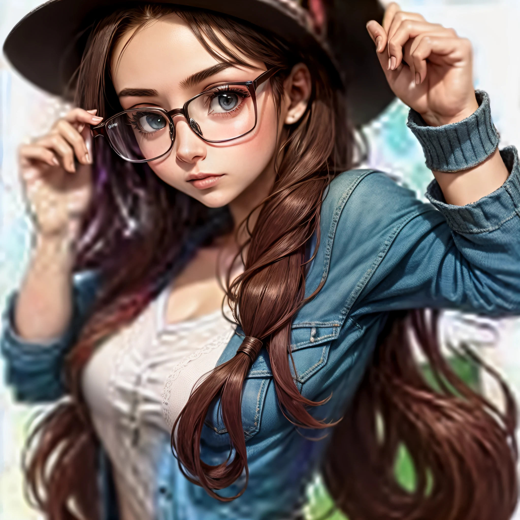 1girl, glasses --auto --s2