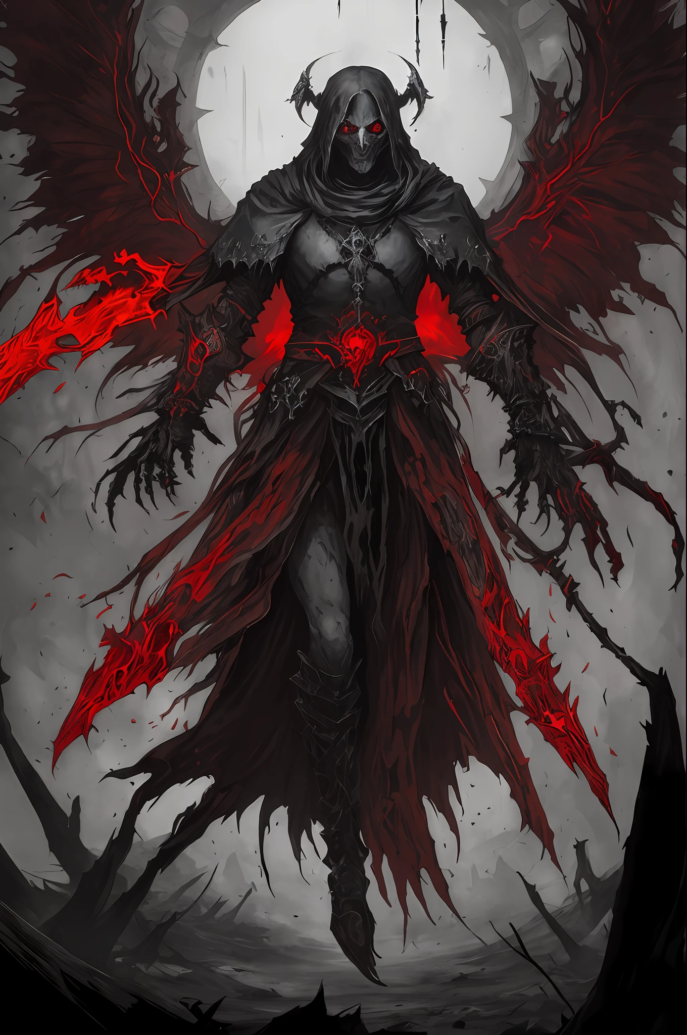 (ashenhard style:1.4), masterpiece, best quality, high quality,(a dark shapeless creature with a dark red glow and red eyes and surrounded by darkness:1.2), (in profile), (darkness:1.2), abstraction, abyssopelagic, award winning photography, Depth of Field, HDR, extremely detailed, trending on artstation, trending on CGsociety, Intricate, High Detail,