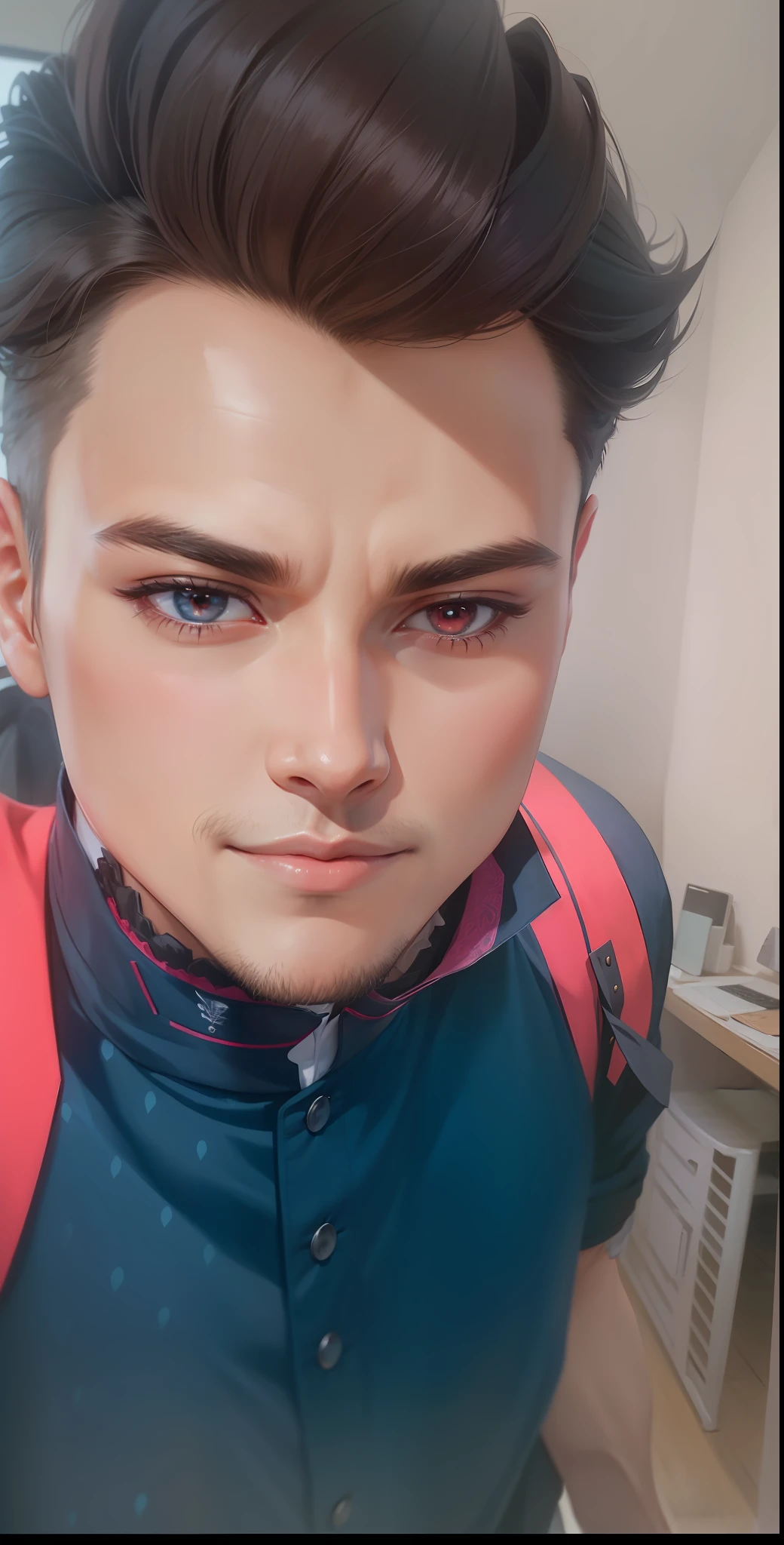 Cute, elegant, male anime character