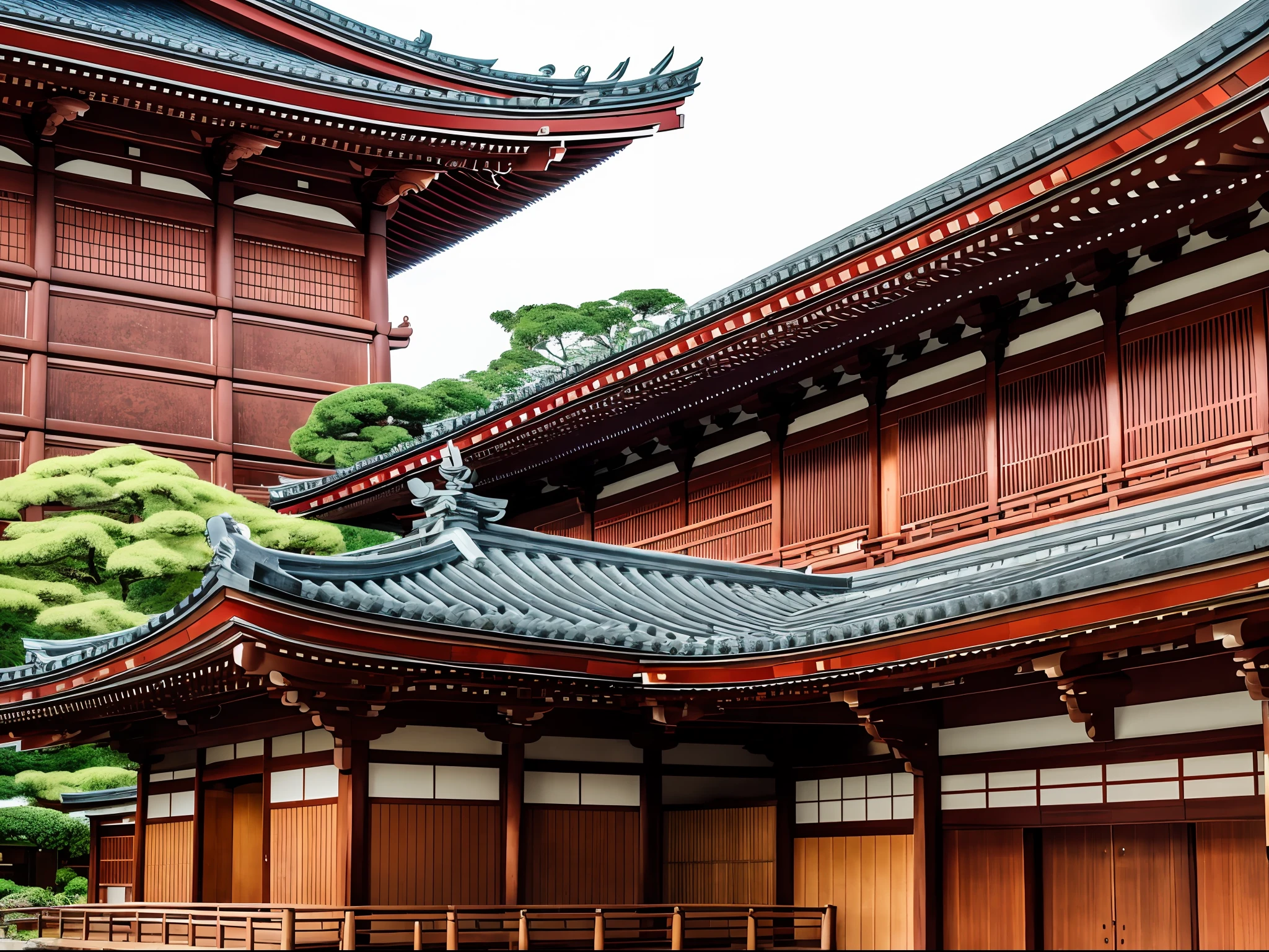 ((top quality, 8k, masterpiece, photo)), there is a large building with a clock tower at the top, front, Japan temple, temple, Katsura Masakazu front, Japan temple, Kumamoto, front, Hakusensha, large temple, Monokubo, Japan ancient architecture, monastery, Momoshiki Otsutsugi, inn, Edo period house, taken with Canon EOS 5D Mark IV --auto --s2