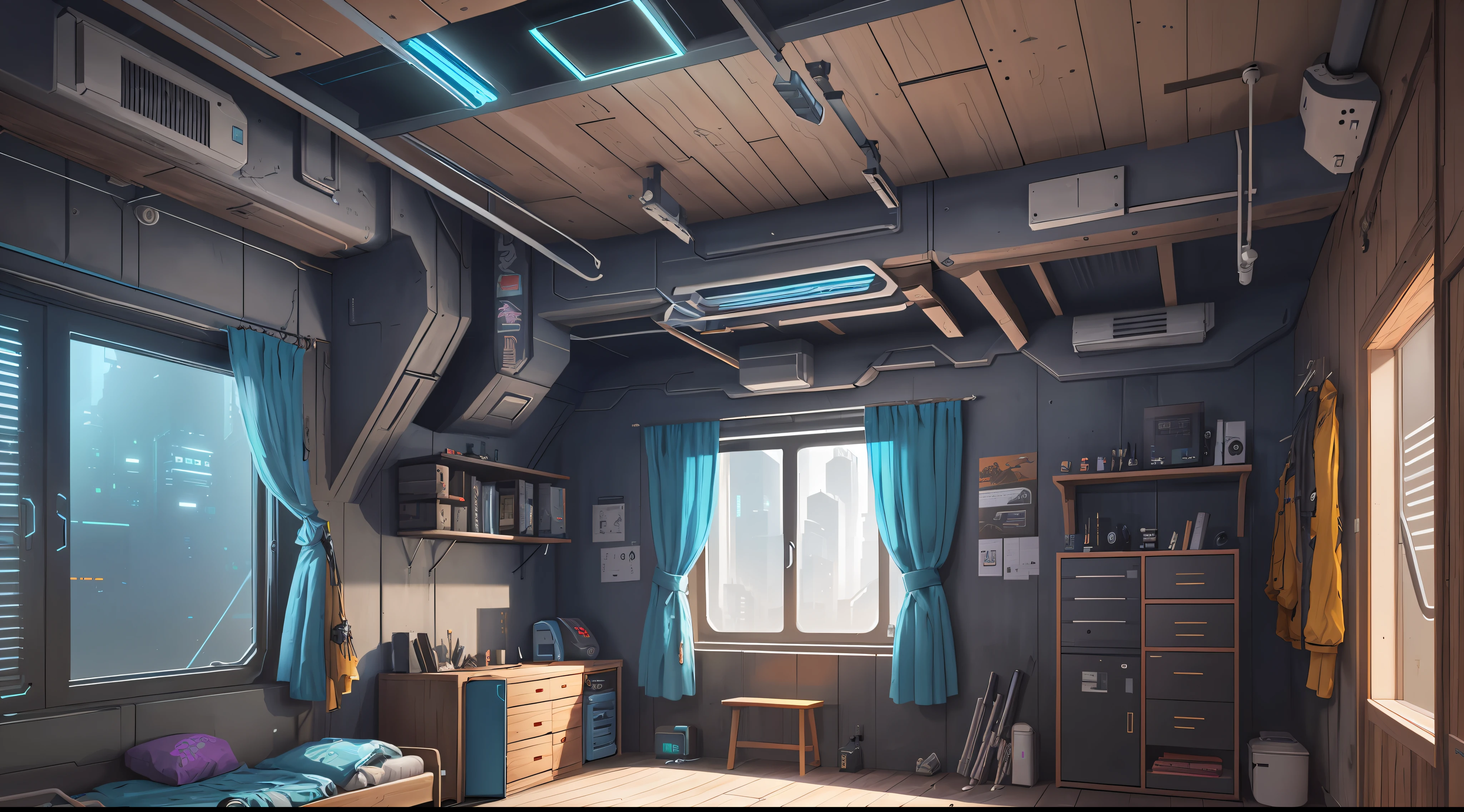 insertor of a cyberpunk Cabin