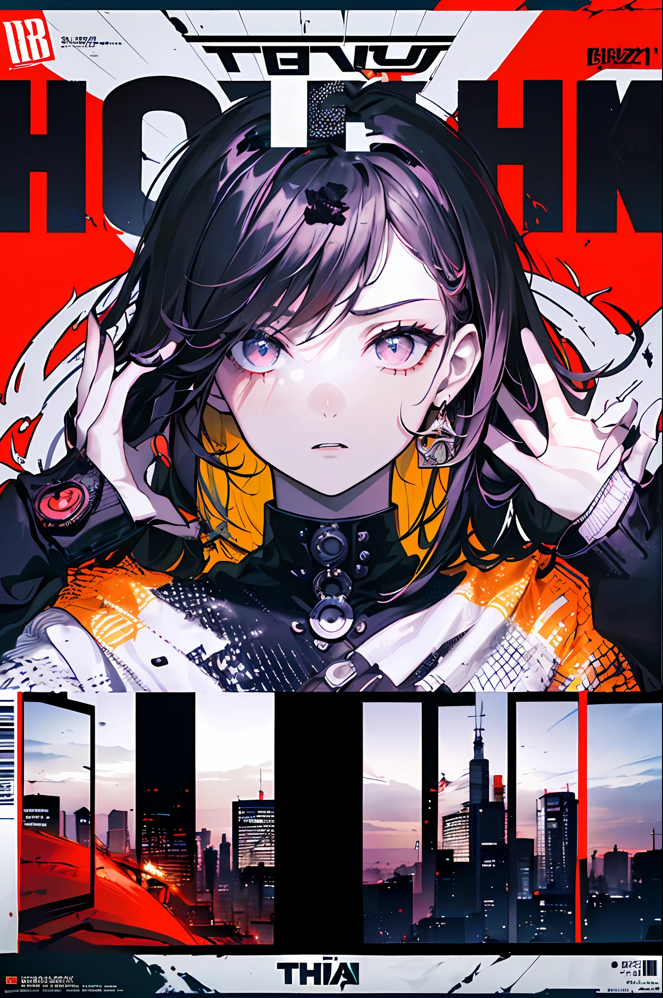((((dramatic))), (((gritty))), (((intense))) film poster featuring a young woman as the central character. She stands confidently in the center of the poster, wearing a stylish and edgy outfit, with a determined expression on her face. The background is dark and gritty, with a sense of danger and intensity. The text is bold and attention-grabbing, with a catchy tagline that adds to the overall feeling of drama and excitement. The color palette is mainly dark with splashes of vibrant colors, giving the poster a dynamic and visually striking appearance,tachi-e
(magazine:1.3), (cover-style:1.3), fashionable, woman, vibrant, outfit, posing, front, colorful, dynamic, background, elements, confident, expression, holding, statement, accessory, majestic, coiled, around, touch, scene, text, cover, bold, attention-grabbing, title, stylish, font, catchy, headline, larger, striking, modern, trendy, focus, fashion,