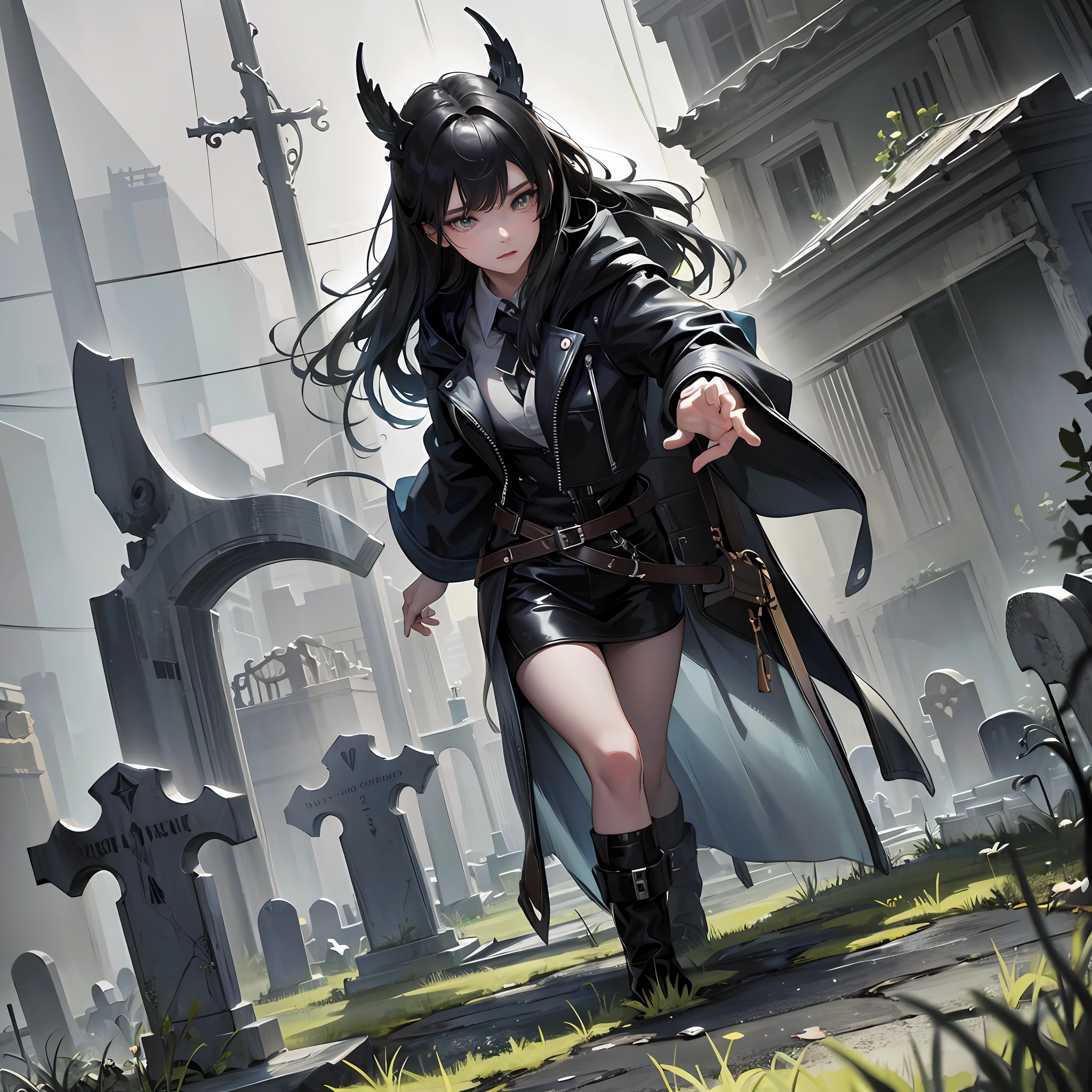 Photorealistic, Best Quality, Masterpiece, Graveyard of Rain, Spirit Dark theme --auto --s2