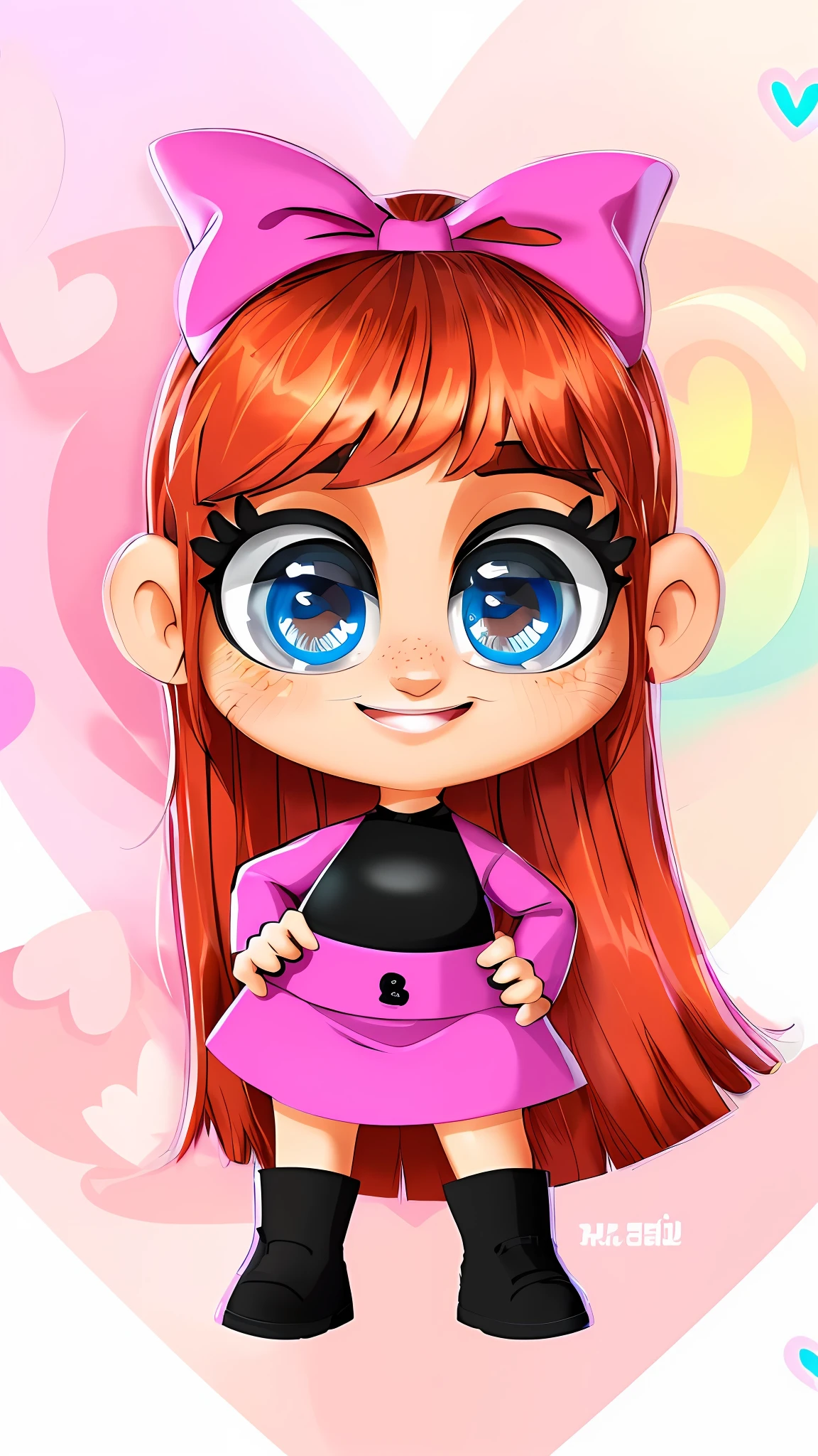 (SabuCartoon:1.5), (cartoon:1.3), (lineart:1.3), (sketch:1.3), (cellshading:1.1), (painterly:1.1), masterpiece, best quality, thick thighs, huge breasts, (one girl:1.3), (solo:1.3), beautiful cartoon girl with red hair and big eyes in pink dress, cute cartoon style, cartoon art style, cartoon style illustration, powerpuff girls style, anime dress, chibi style (((high resolution illustration))),(extremely detailed, hyper detailed), ((detailed eyes)), (insanely detailed facial features), perfect face, authentic skin, perfect eyes --auto --s2