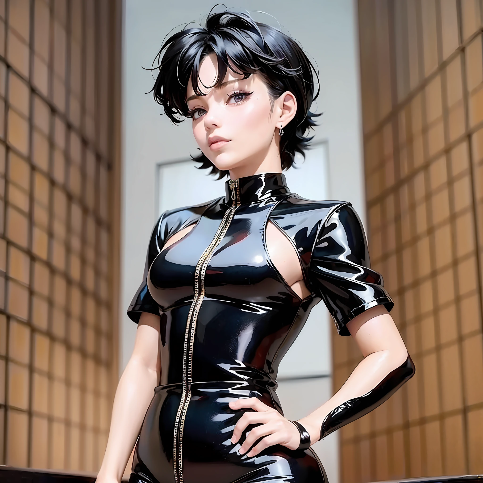 Stylish random couture in the style of vintage 90s anime, surrealism, akira. anime line art.