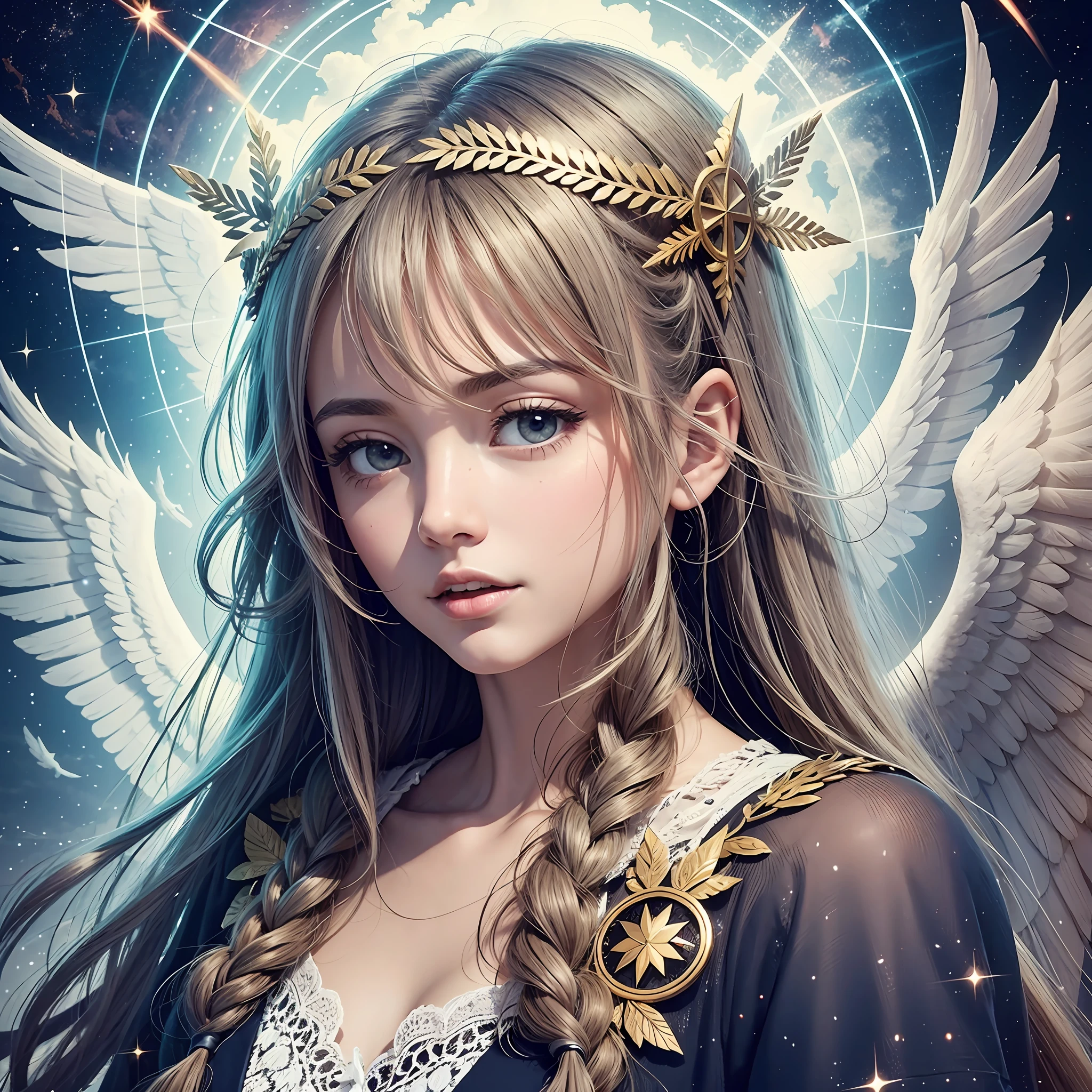 God, the Holy Spirit, and many angels in the heavenly realm, --auto --s2