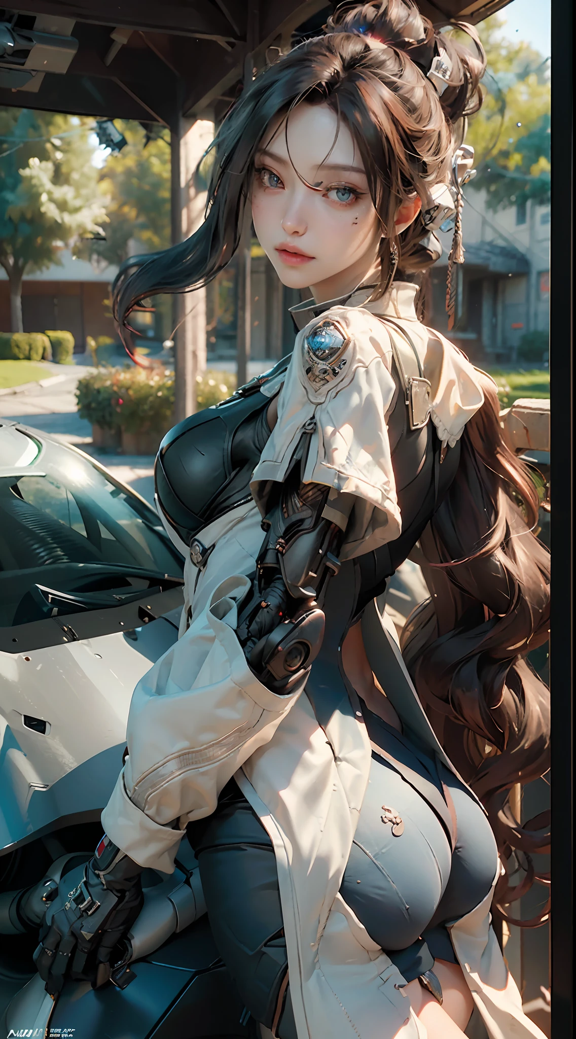 ((Best quality)), ((masterpiece)), (detailed:1.4), 3D, an image of a beautiful cyberpunk female,HDR (High Dynamic Range),Ray Tracing,NVIDIA RTX,Super-Resolution,Unreal 5,Subsurface scattering,PBR Texturing,Post-processing,Anisotropic Filtering,Depth-of-field,Maximum clarity and sharpness,Multi-layered textures,Albedo and Specular maps,Surface shading,Accurate simulation of light-material interaction,Perfect proportions,Octane Render,Two-tone lighting,Wide aperture,Low ISO,White balance,Rule of thirds,8K RAW,