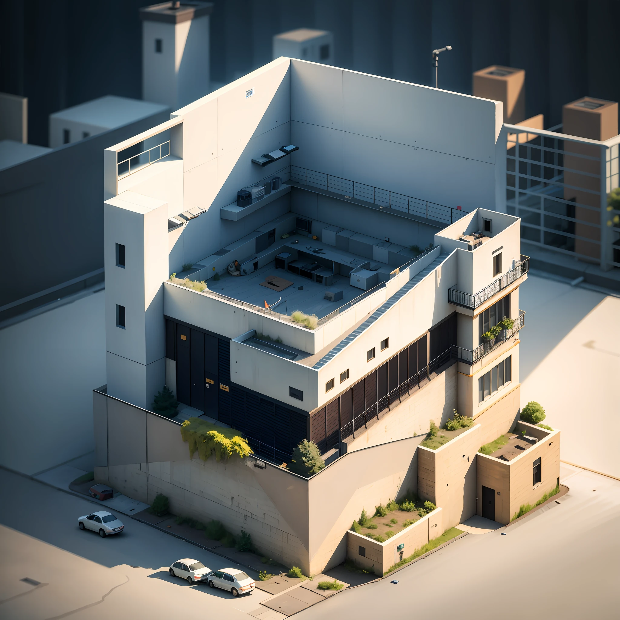 High prison walls, barbed wire, armed police, Many prisoners, guard, prison cell, Bunk beds, IoT command center, Surveillance cameras, Video intercom device, Online shopping devices, Smart warehousing, blind box toy style, high detail, ray tracing, stereogram, three sided view, Op art, 8k, high details, high quality, 8k, masterpiece, ccurate, best quality --auto --s2