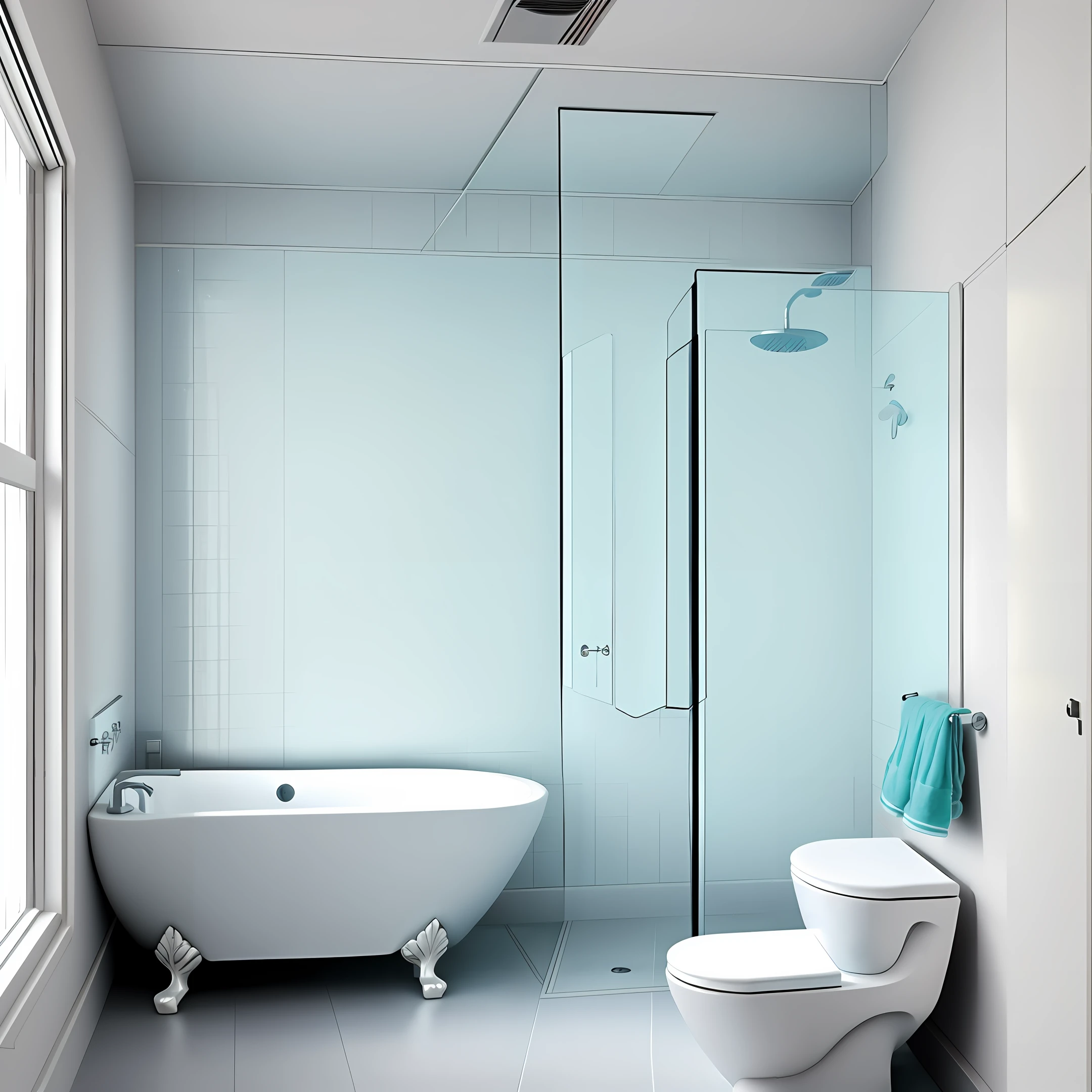Bathroom, dead reservoir water girl