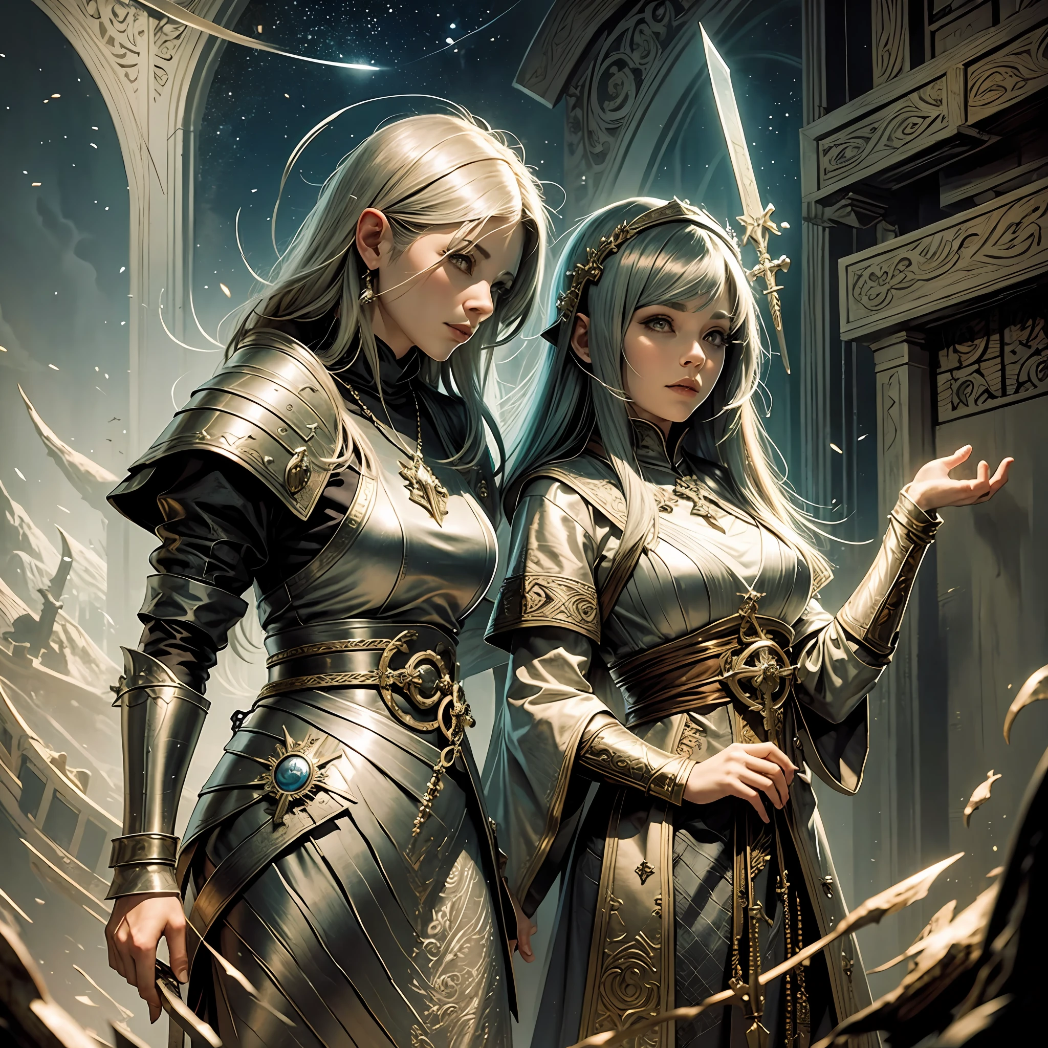 dnd cleric female next to priest female --auto --s2