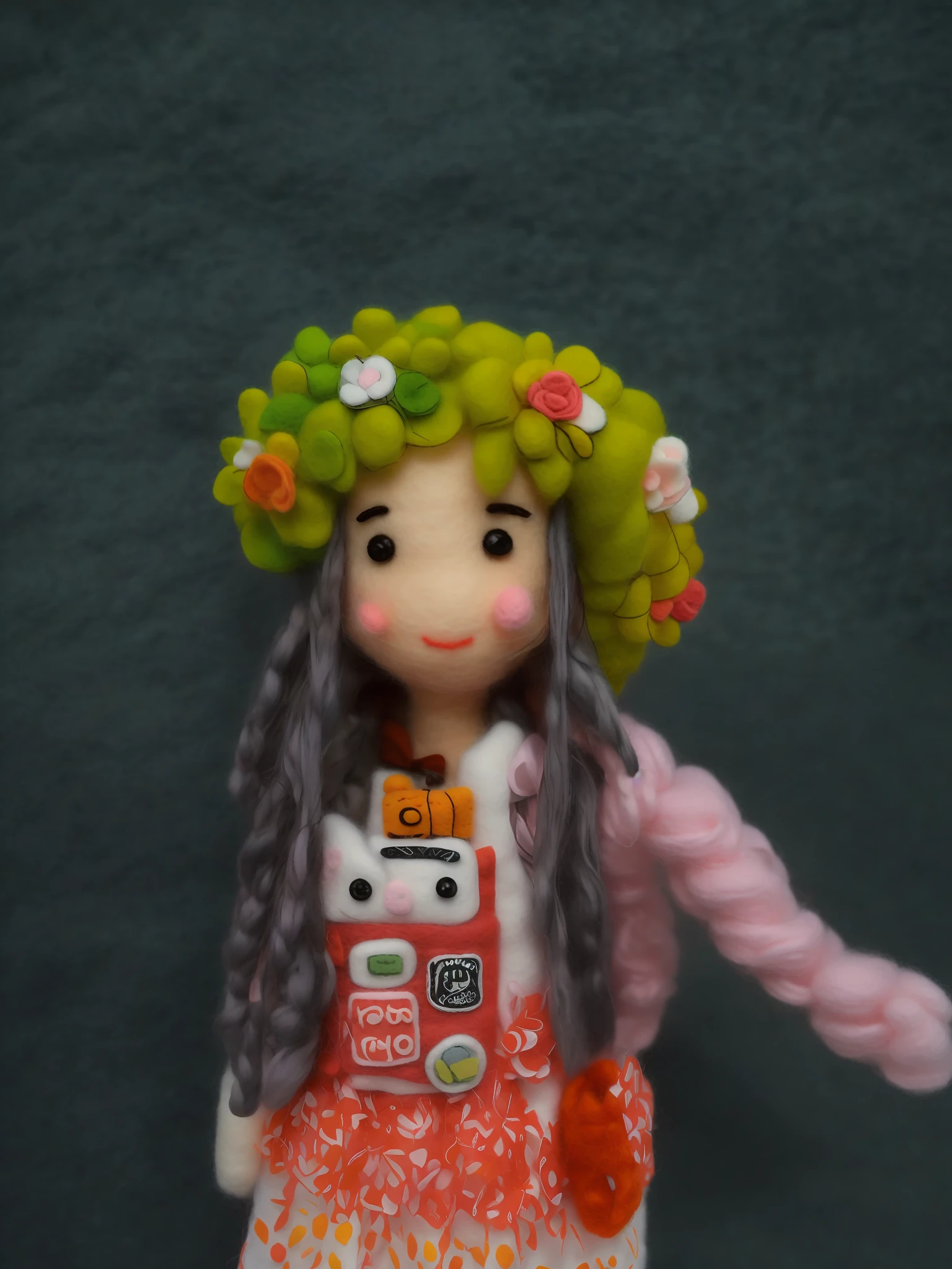 HD, (Best Detail) (Best Quality), Spark, ((Felt))), Handmade, Plush Toys, (Mini Wool Style)