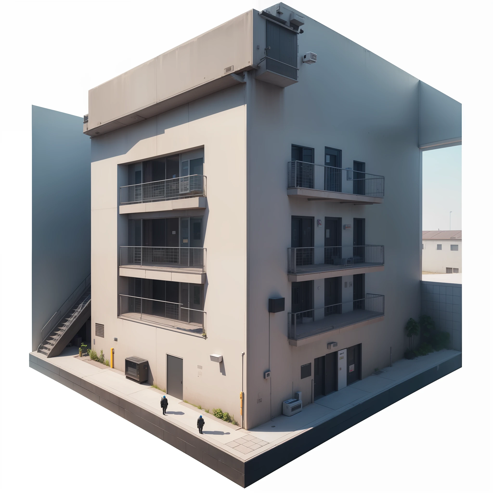 prison, Grid walls, armed police, Many prisoners, guard, prison cell, Bunk beds, IoT command center, Surveillance cameras, Video intercom device, Online shopping devices, Smart warehousing, blind box toy style, high detail, ray tracing, stereogram, three sided view, Op art, 8k, high details, high quality, 8k, masterpiece, ccurate, best quality --auto --s2