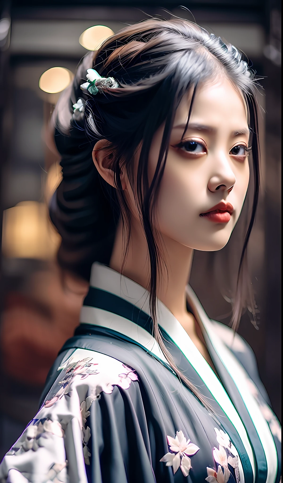 best quality, masterpiece, highres, wuxia 1girl, china dress, super Beautiful face, super beautiful eye, super beautiful hair