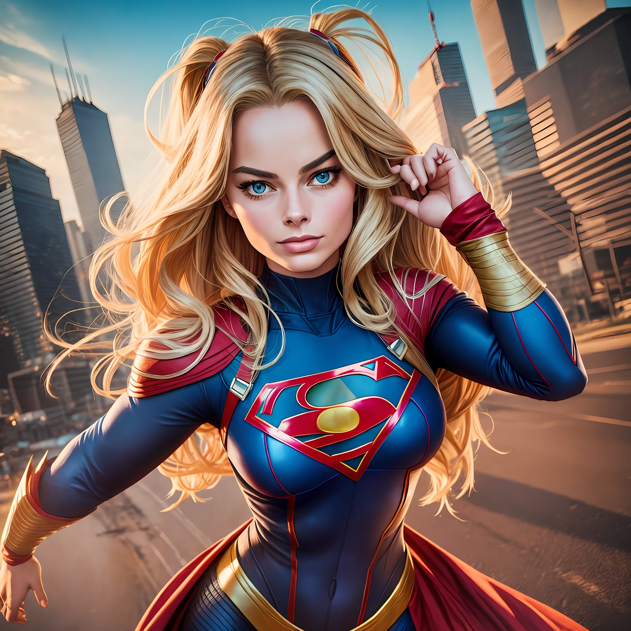 Margot Robbie cosplay da Supergirl --auto --s2