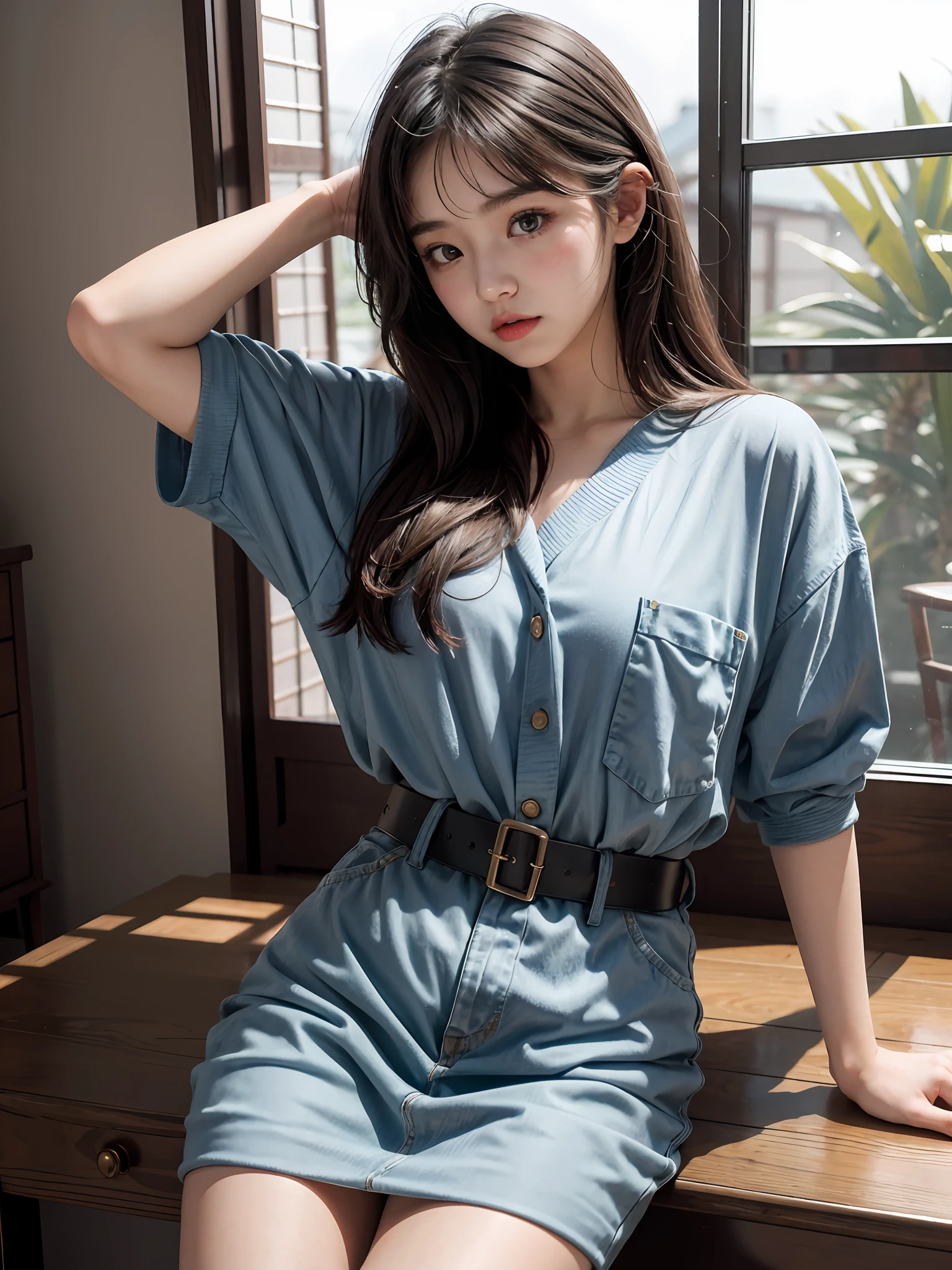 1girl, (18 years old:1.2), age, cute girl, famous japanese idol, kawaii, realistic body, petite,