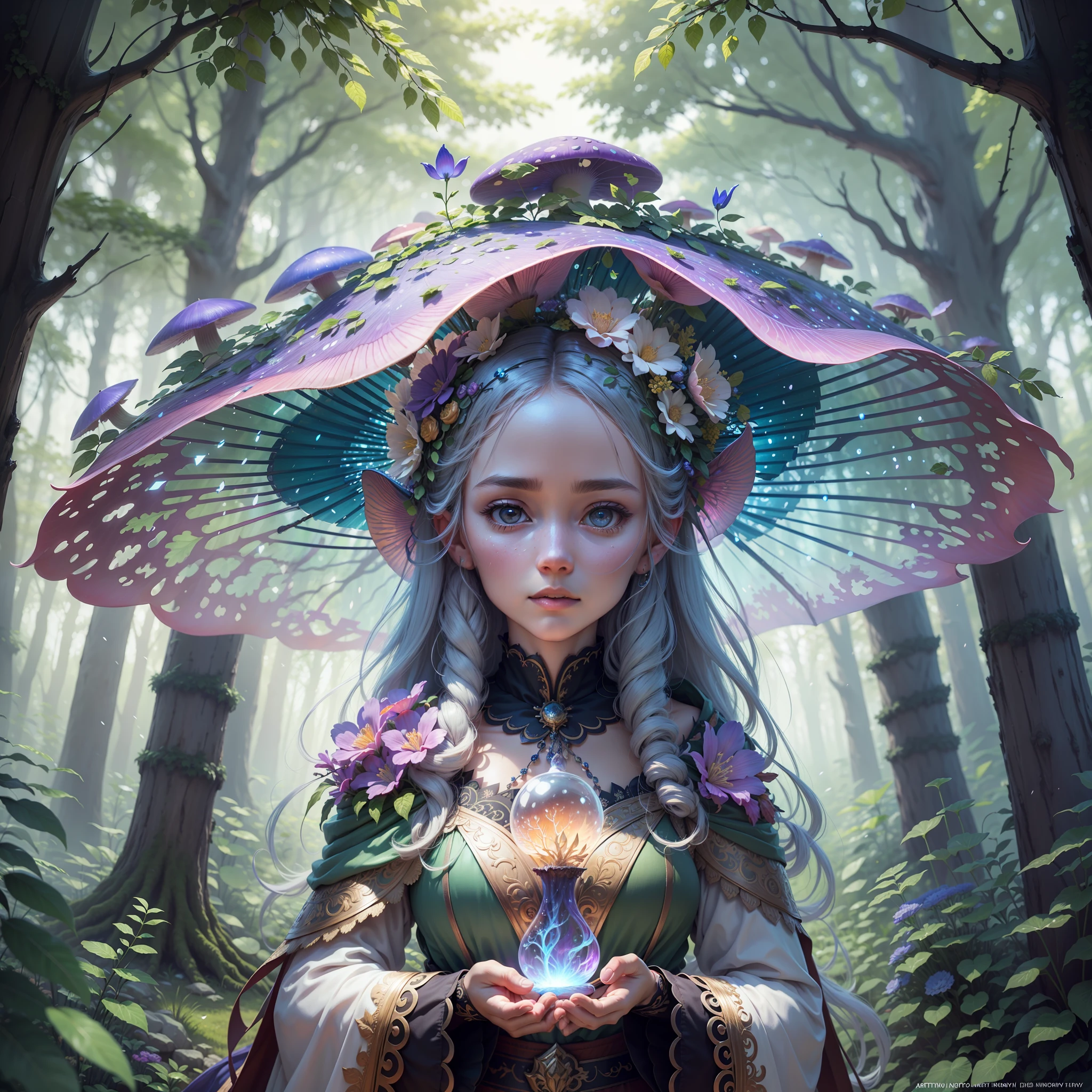 masterpiece, best quality, high quality,extremely detailed CG unity 8k wallpaper, An enchanting and dreamy scene of a fantasy forest, with towering trees, glowing mushrooms, and hidden fairy glens, creating a sense of mystique and enchantment, artstation, digital illustration, intricate, trending, pastel colors, oil paiting, award winning photography, Bokeh, Depth of Field, HDR, bloom, Chromatic Aberration ,Photorealistic,extremely detailed, trending on artstation, trending on CGsociety, Intricate, High Detail, dramatic, art by midjourney --auto --s2